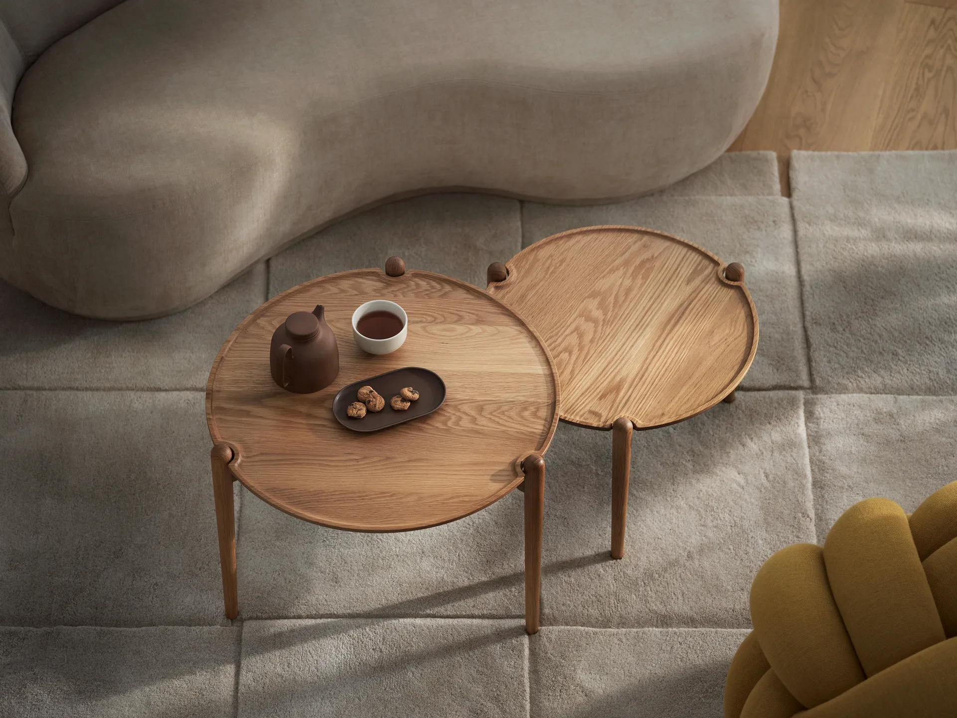 Mesa de centro Aria, Carvalho, Ø50x37 cm Design House Stockholm