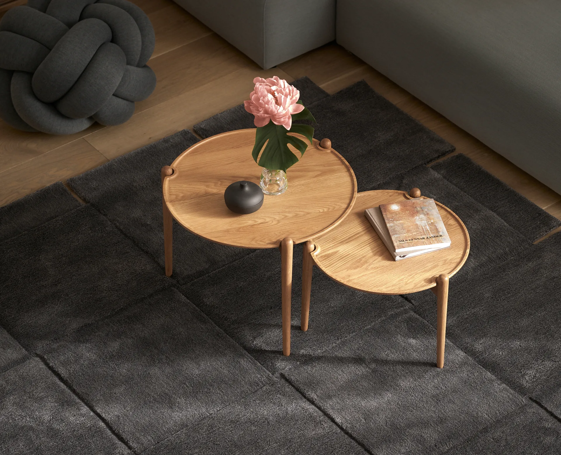 Mesa de centro Aria, Carvalho, Ø50x37 cm Design House Stockholm