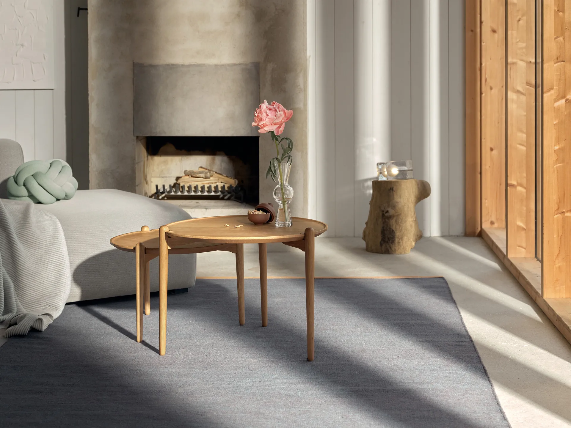 Mesa de centro Aria, Carvalho, Ø50x37 cm Design House Stockholm