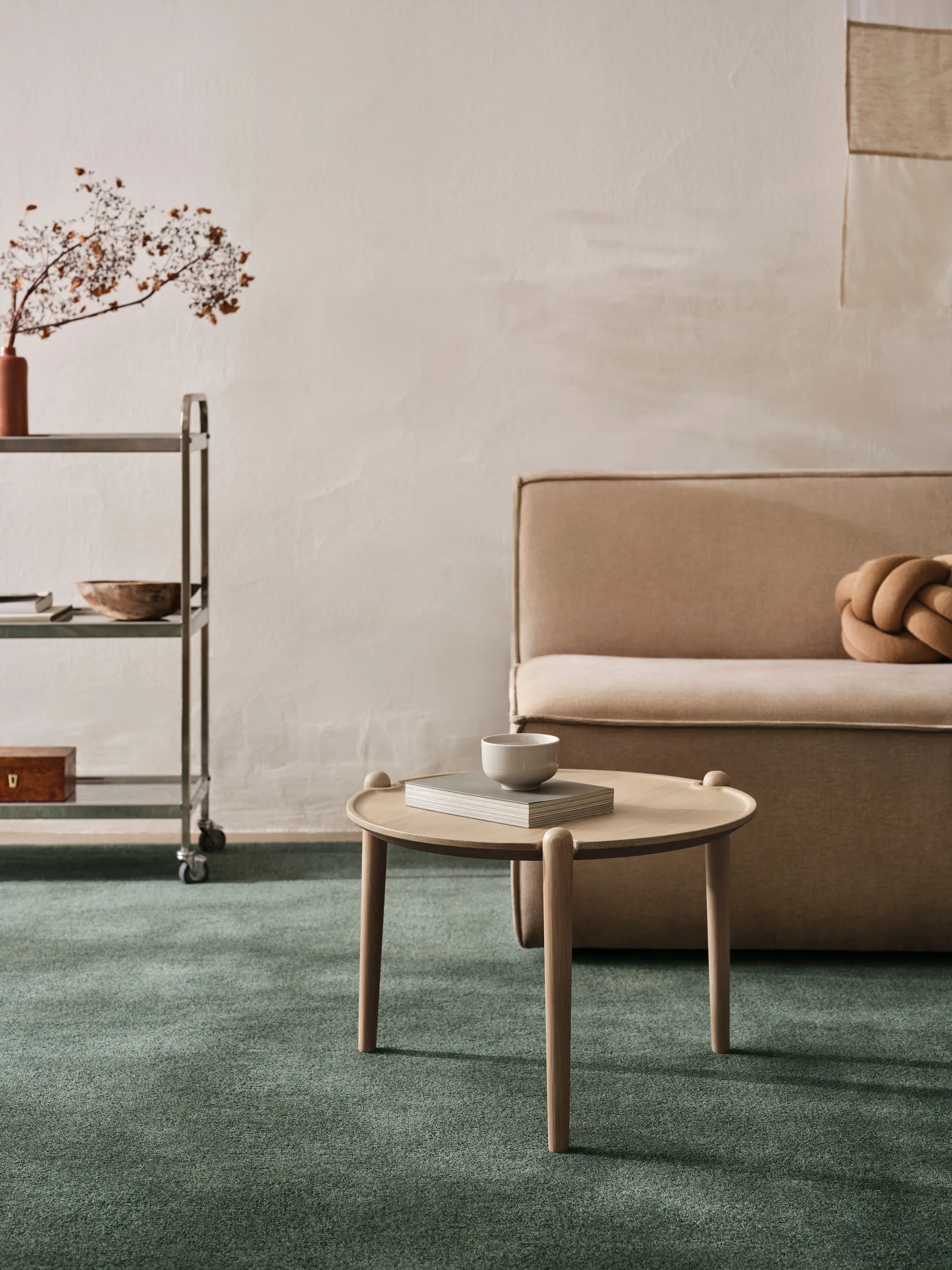 Mesa de centro Aria, Carvalho claro, Ø60x37 cm Design House Stockholm