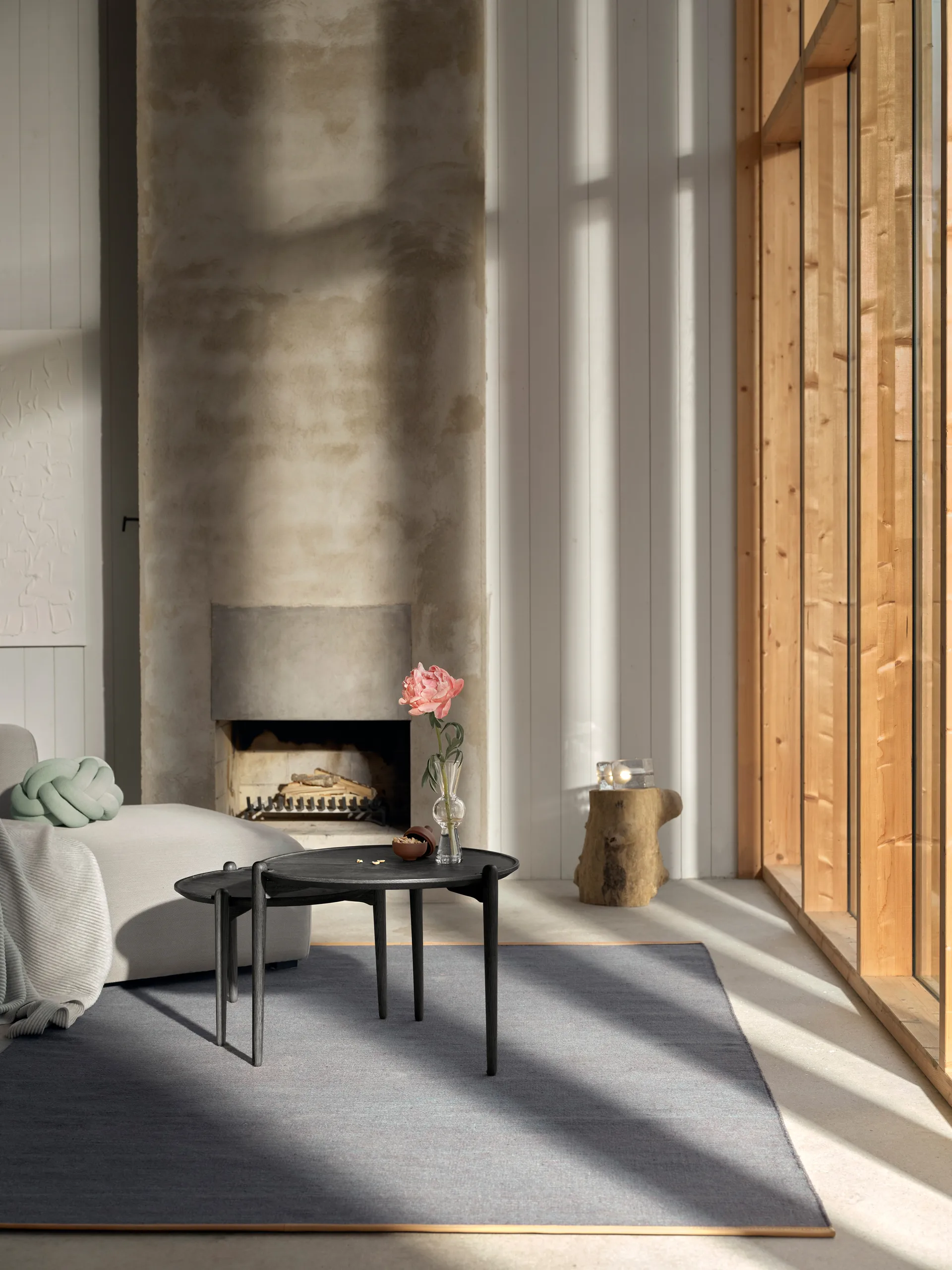Mesa de centro Aria, Carvalho escuro, Ø50x37 cm Design House Stockholm