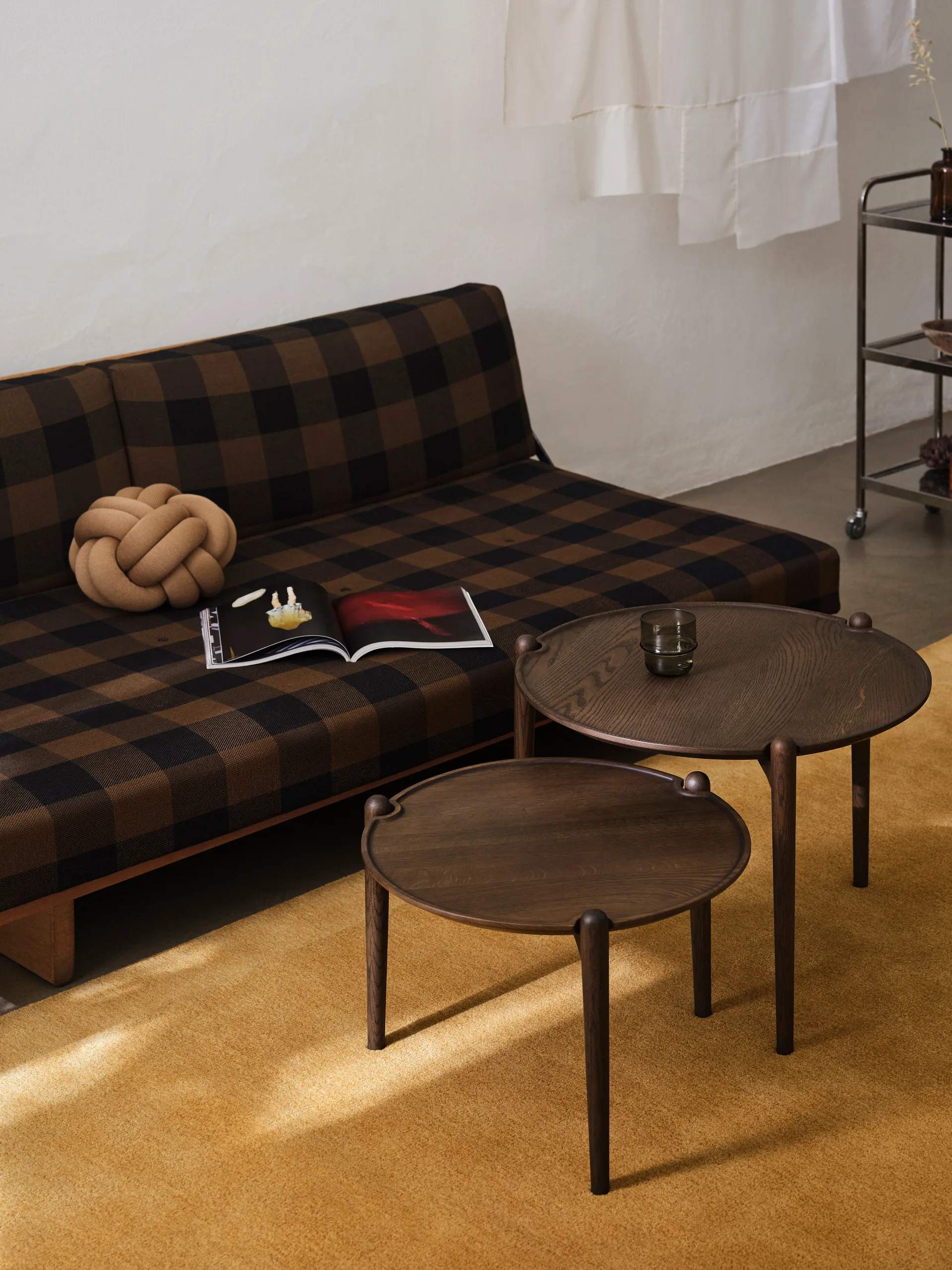 Mesa de centro Aria, Carvalho escuro, Ø50x37 cm Design House Stockholm