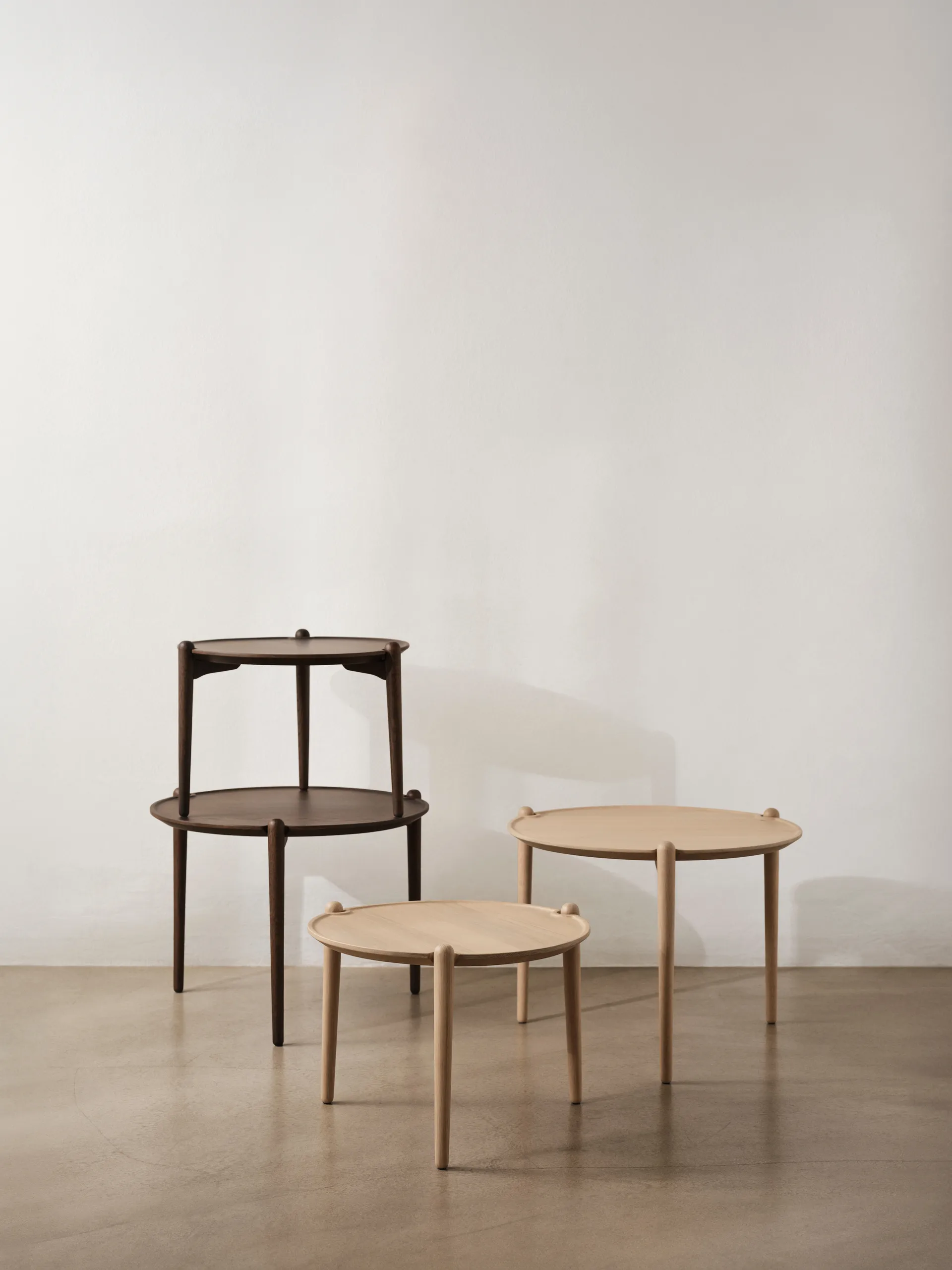 Mesa de centro Aria, Carvalho escuro, Ø50x37 cm Design House Stockholm