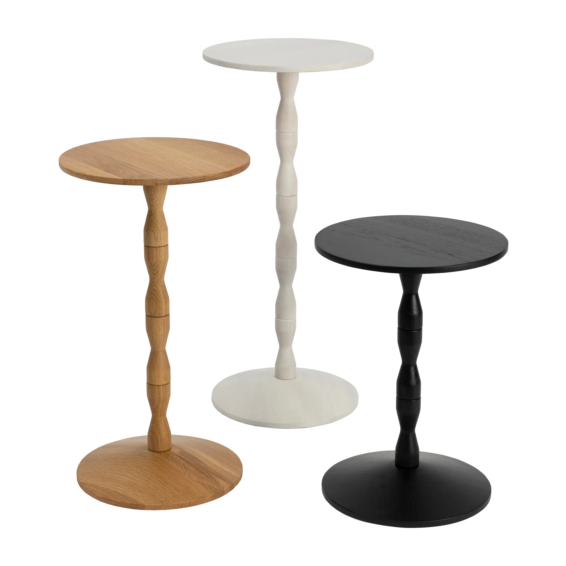 Mesa Pedestal Ø31x67,5 cm, Carvalho Design House Stockholm