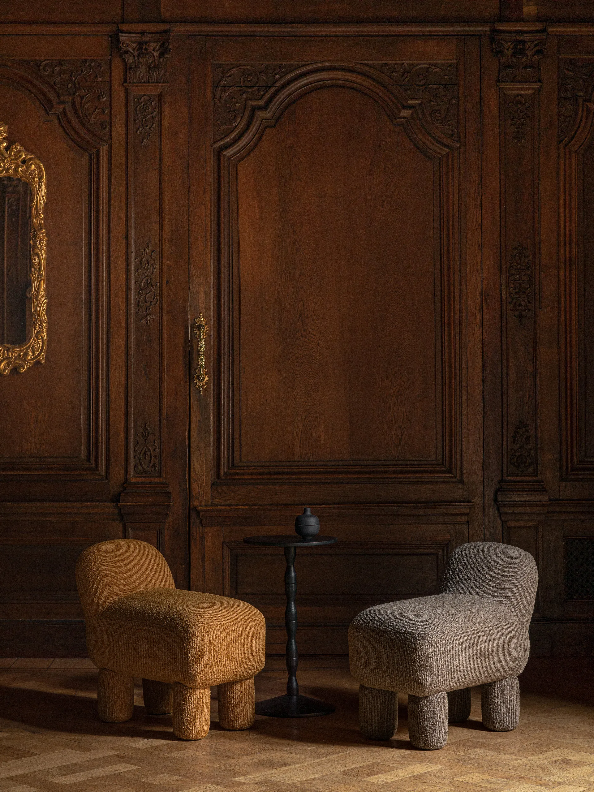 Mesa Pedestal Ø31x67,5 cm, Preto Design House Stockholm