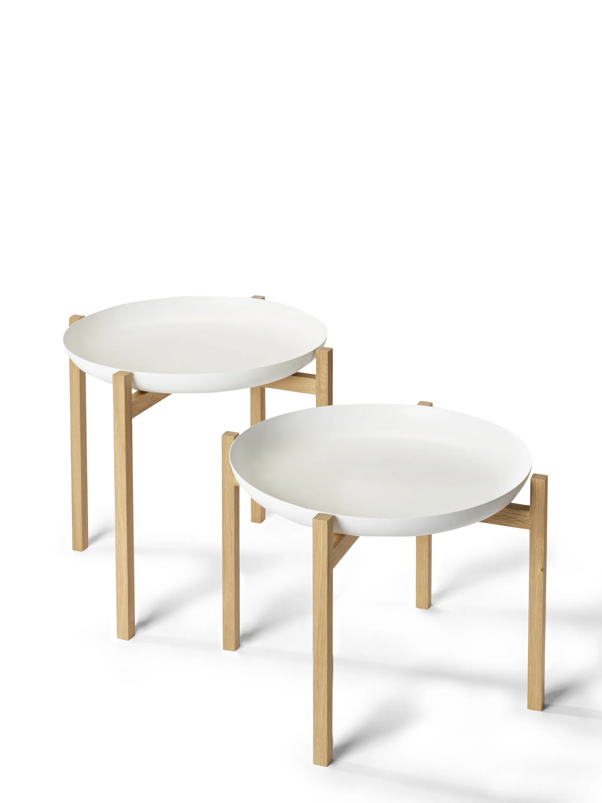 Mesas Tablo Table Set, Low white Design House Stockholm