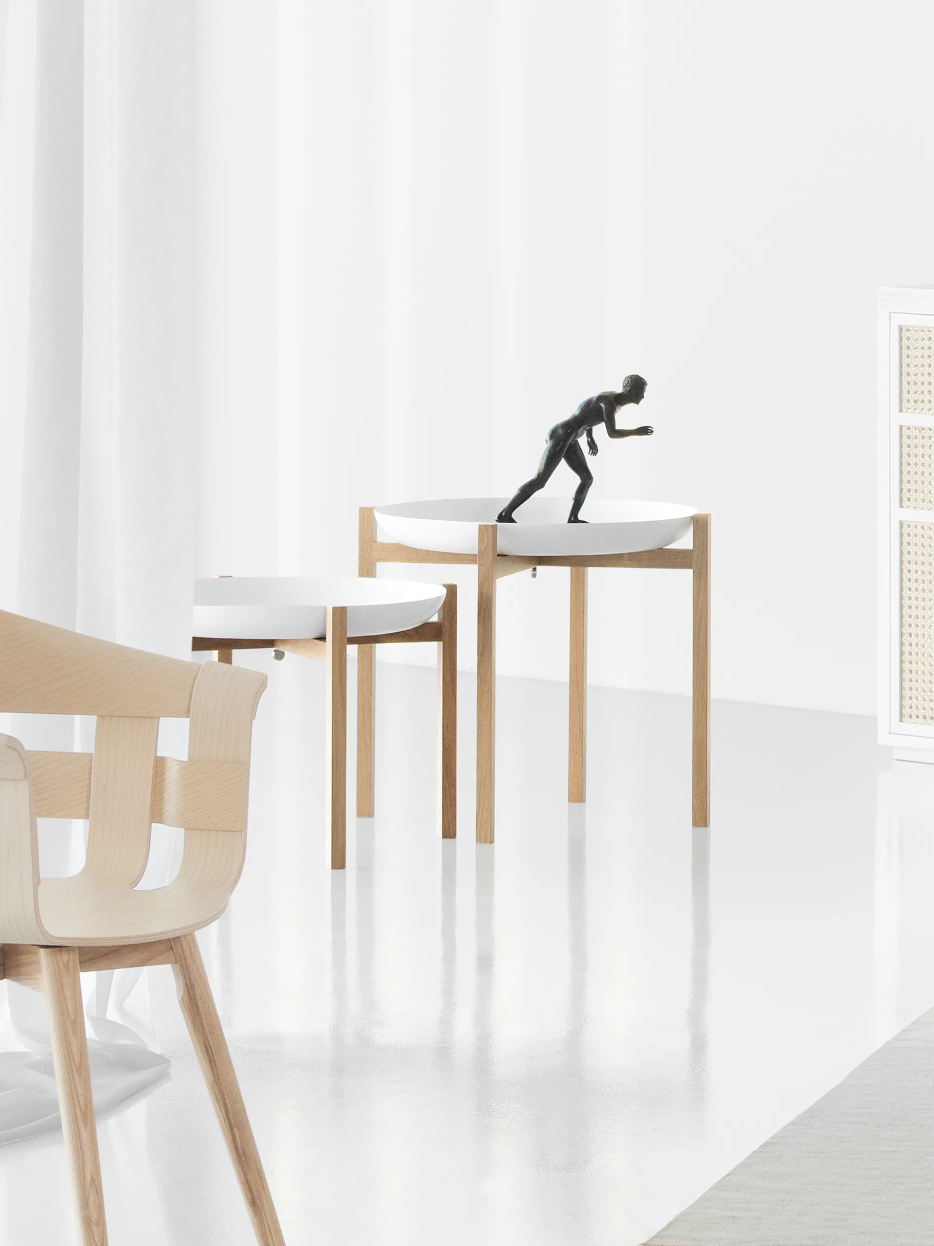 Mesas Tablo Table Set, Low white Design House Stockholm