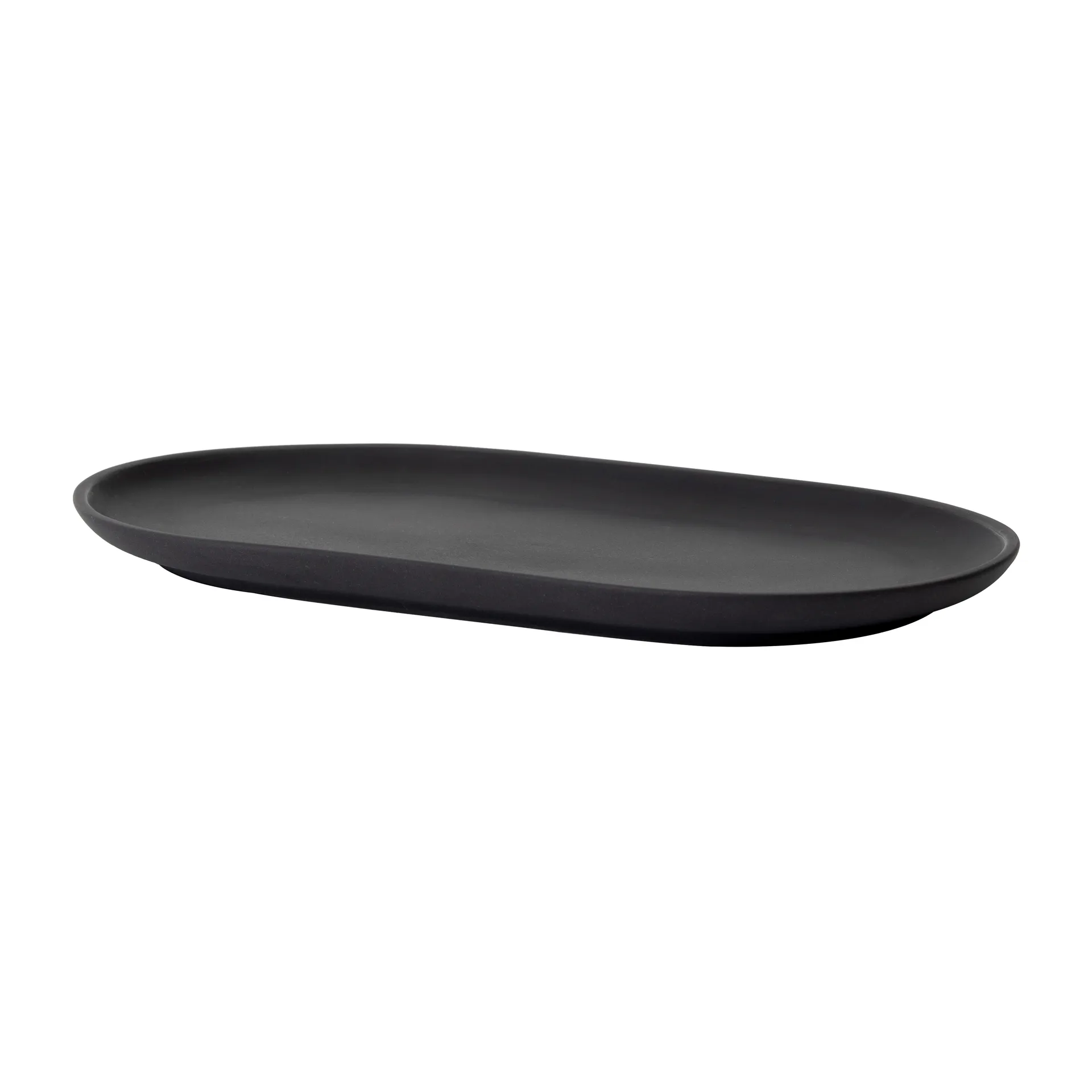 Prato oval Sand 12.5x20 cm, Black clay Design House Stockholm