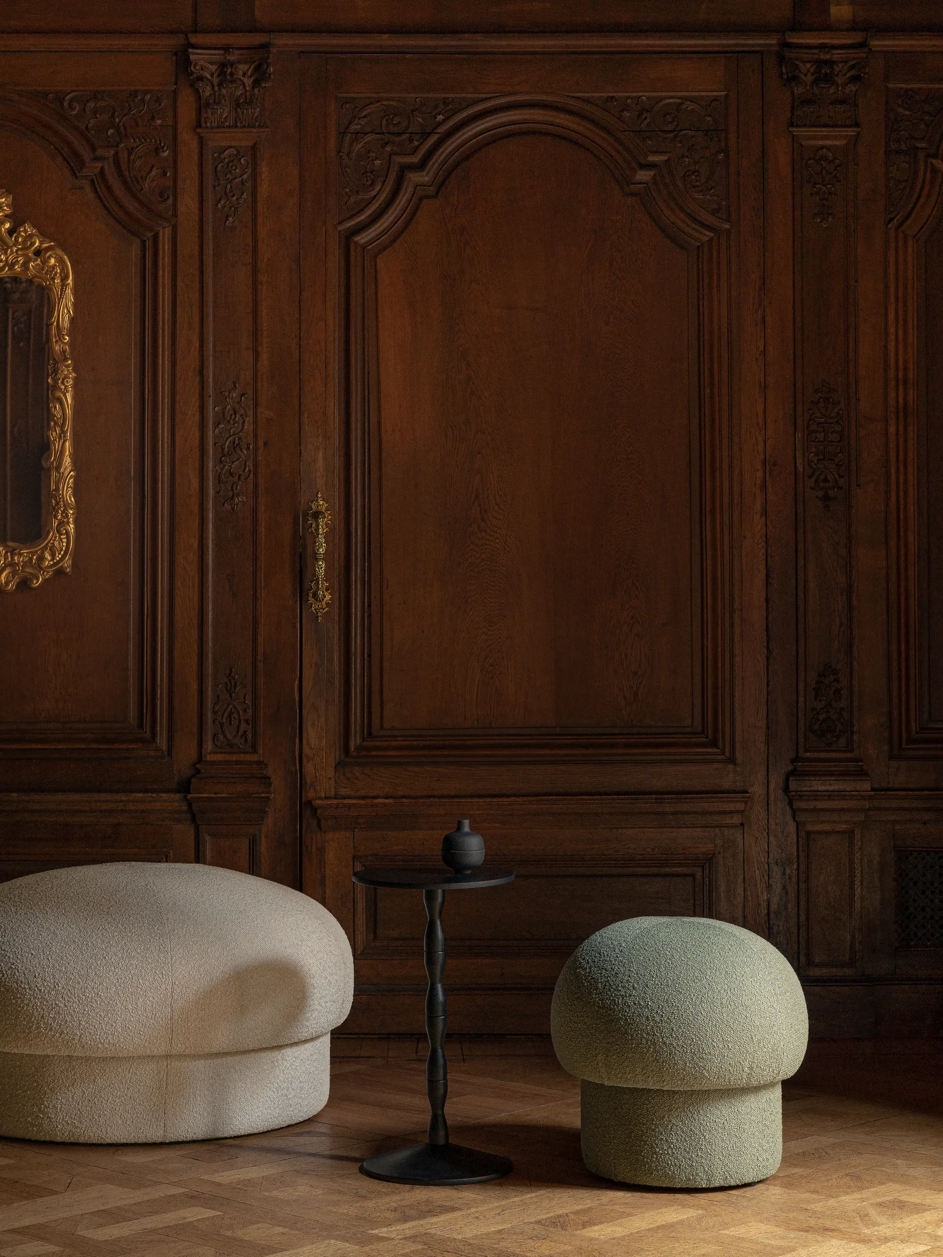 Pufe Uno Ø94 cm, Cream Design House Stockholm