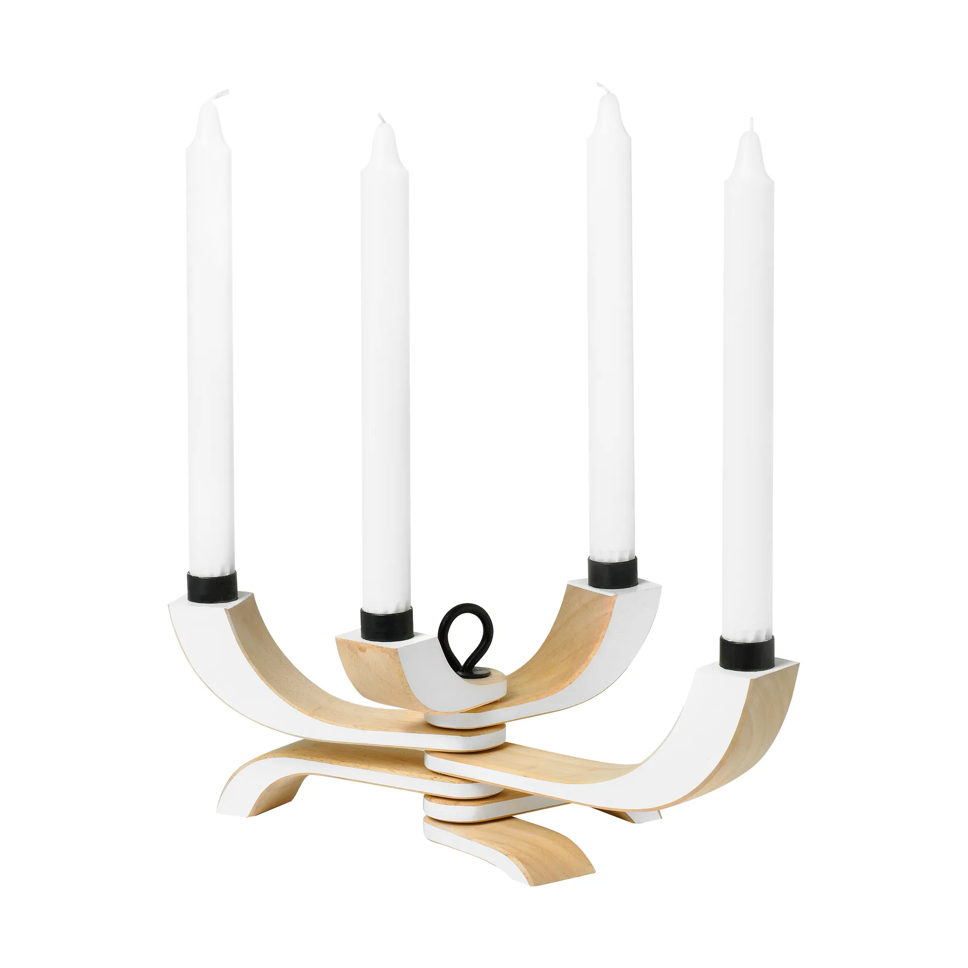Suporte de velas Nordic Light 4 braços, branco Design House Stockholm