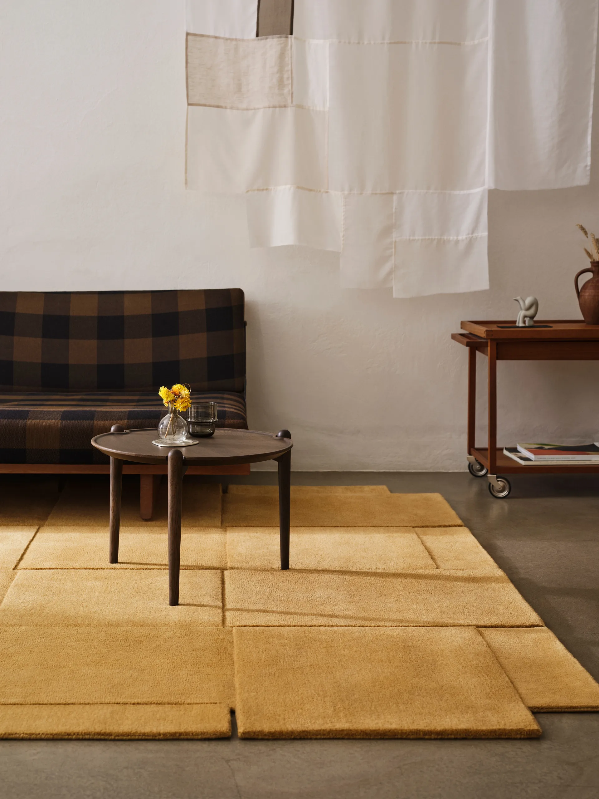 Tapete Basket amarelo ocre, 245x300 cm Design House Stockholm