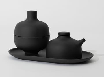Tigela com tampa Sand S Ø8,2 cm - Black clay - Design House Stockholm