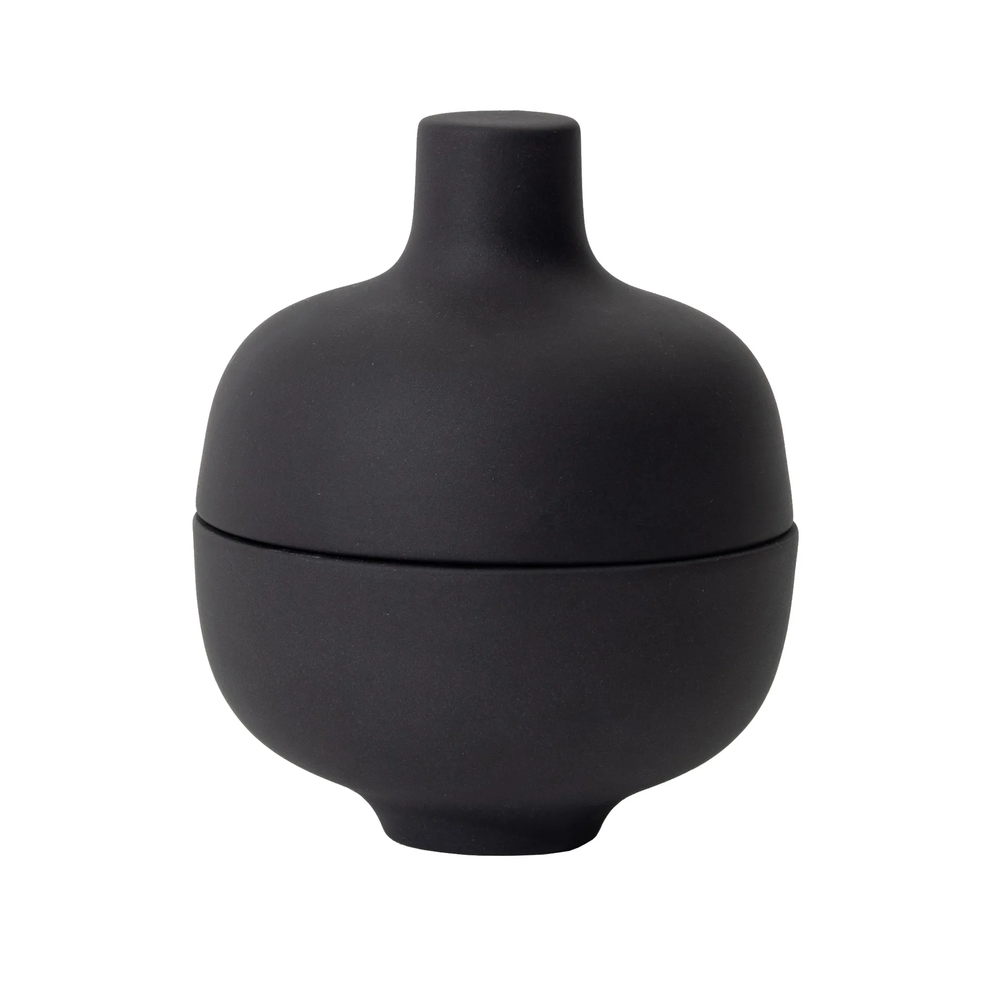 Tigela com tampa Sand S Ø8,2 cm, Black clay Design House Stockholm