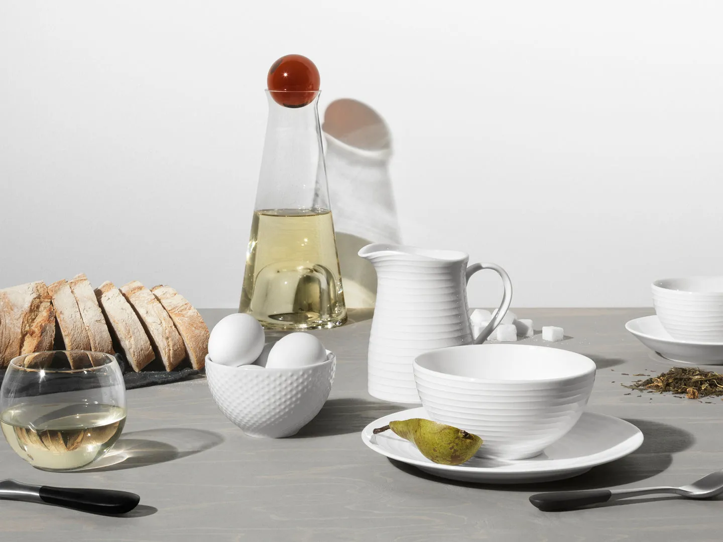 Tigela pequena Blond 30 cl, dot white Design House Stockholm