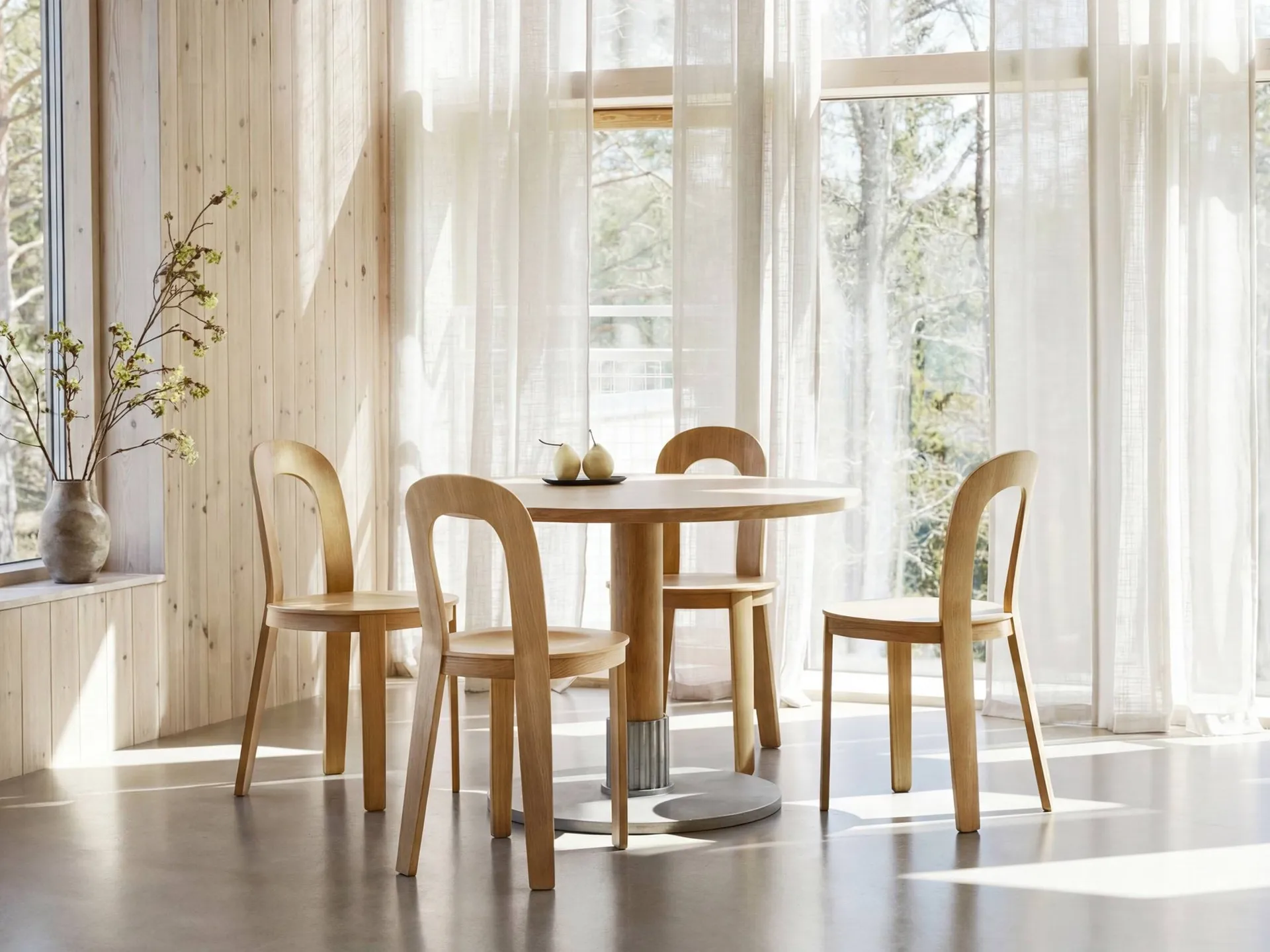 Tock Table mesa de jantar, Carvalho, Ø110x76 cm Design House Stockholm