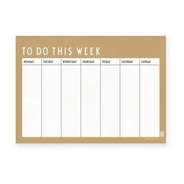 Agenda semanal Design Letters - Bege - Design Letters