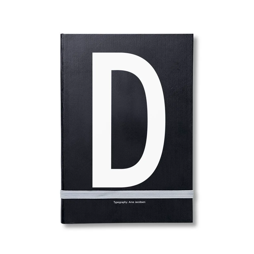 Caderno de notas pessoal Design Letters, D Design Letters