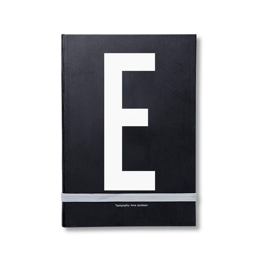 Caderno de notas pessoal Design Letters, E Design Letters