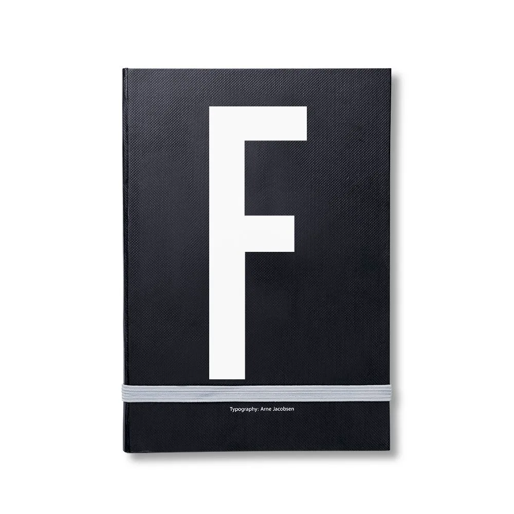 Caderno de notas pessoal Design Letters, F Design Letters