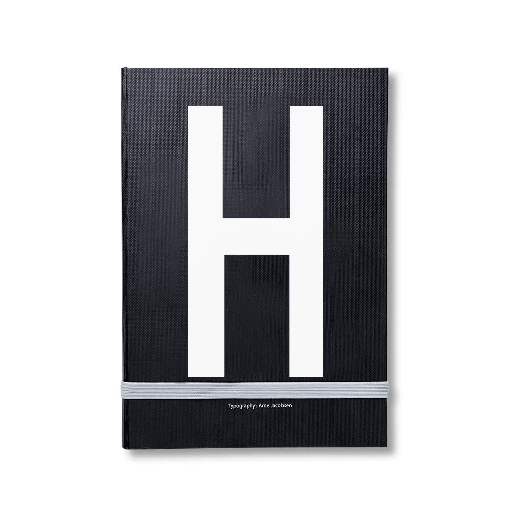 Caderno de notas pessoal Design Letters, H Design Letters
