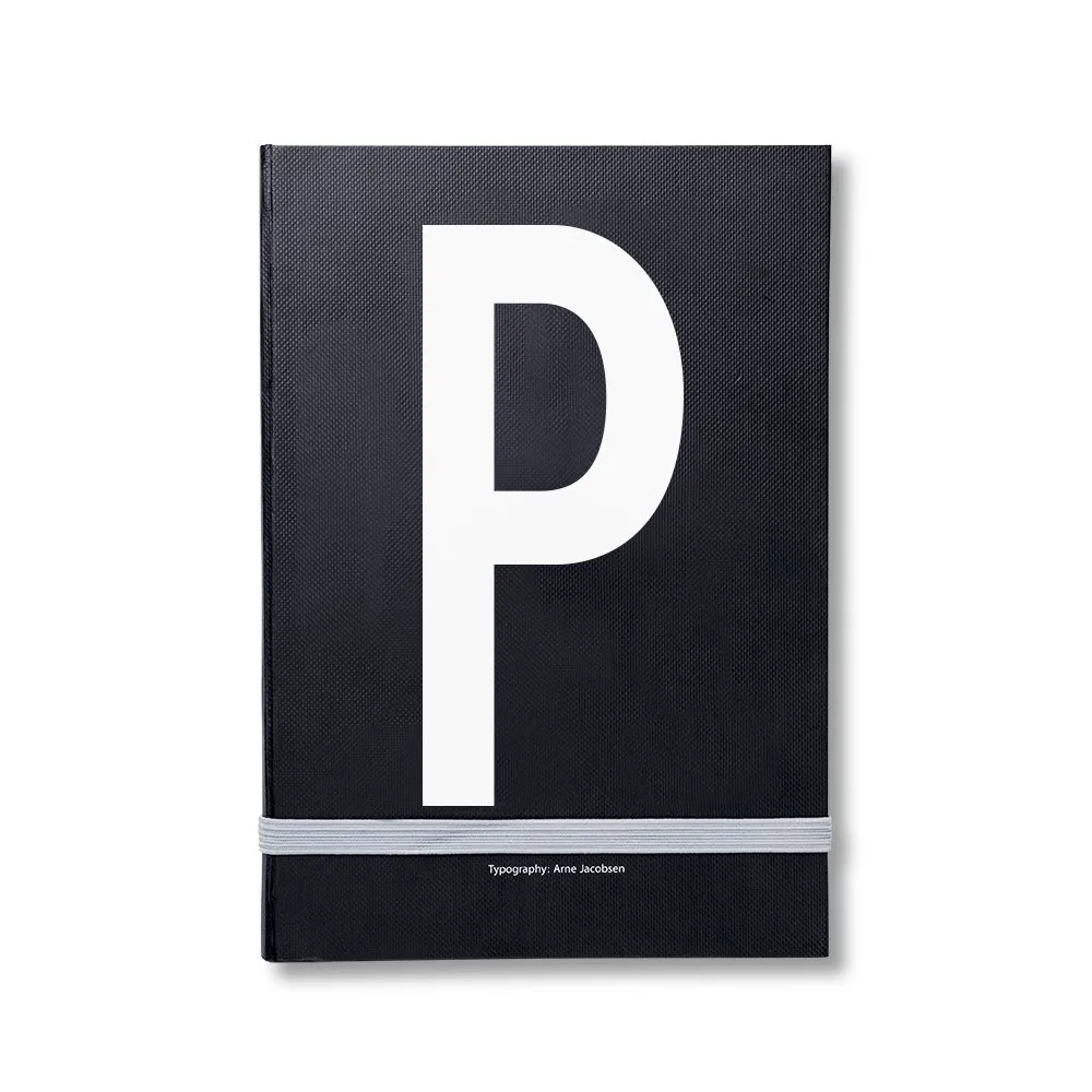 Caderno de notas pessoal Design Letters, P Design Letters