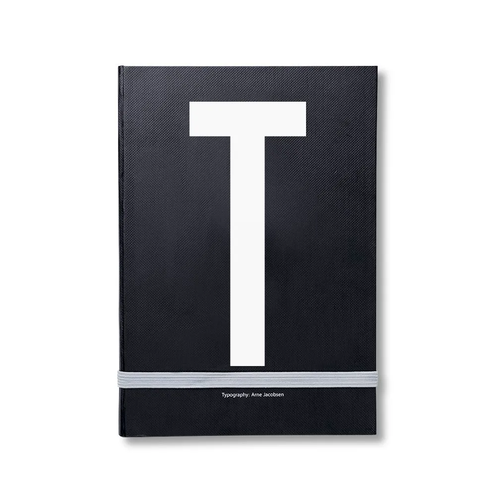 Caderno de notas pessoal Design Letters, T Design Letters