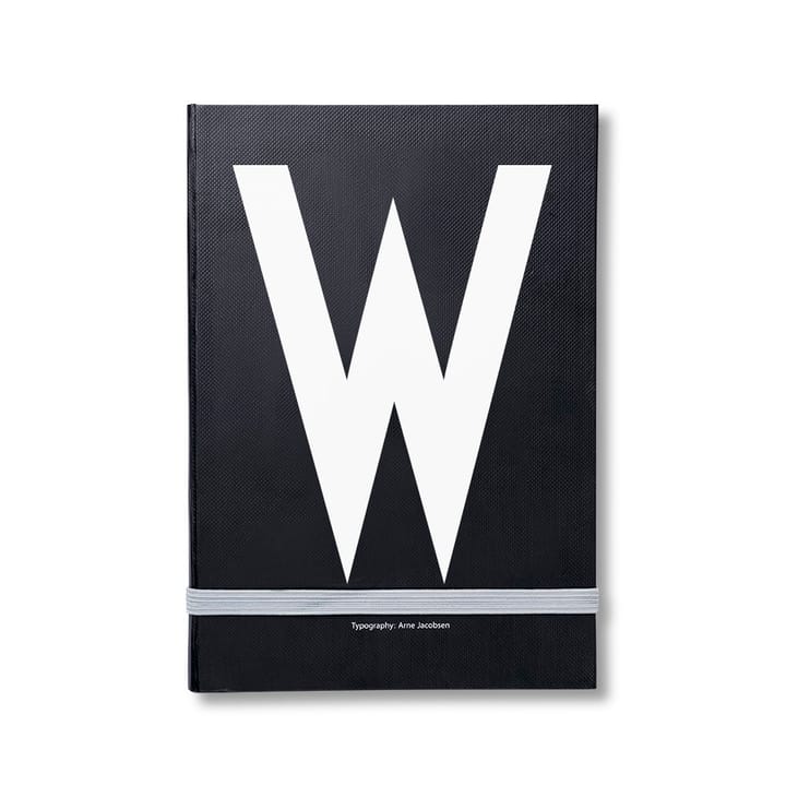 Caderno de notas pessoal Design Letters - W - Design Letters