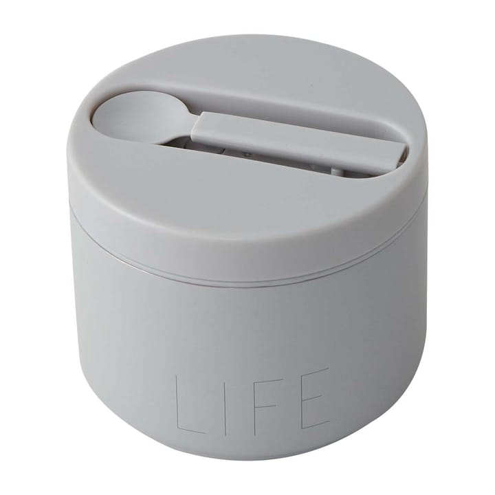 Caixa termo para comida Design Letters, pequena, Life-Grey Design Letters