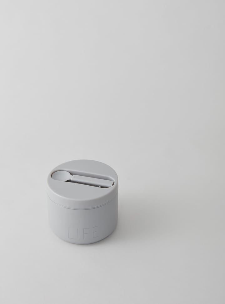 Caixa termo para comida Design Letters, pequena, Life-Grey Design Letters
