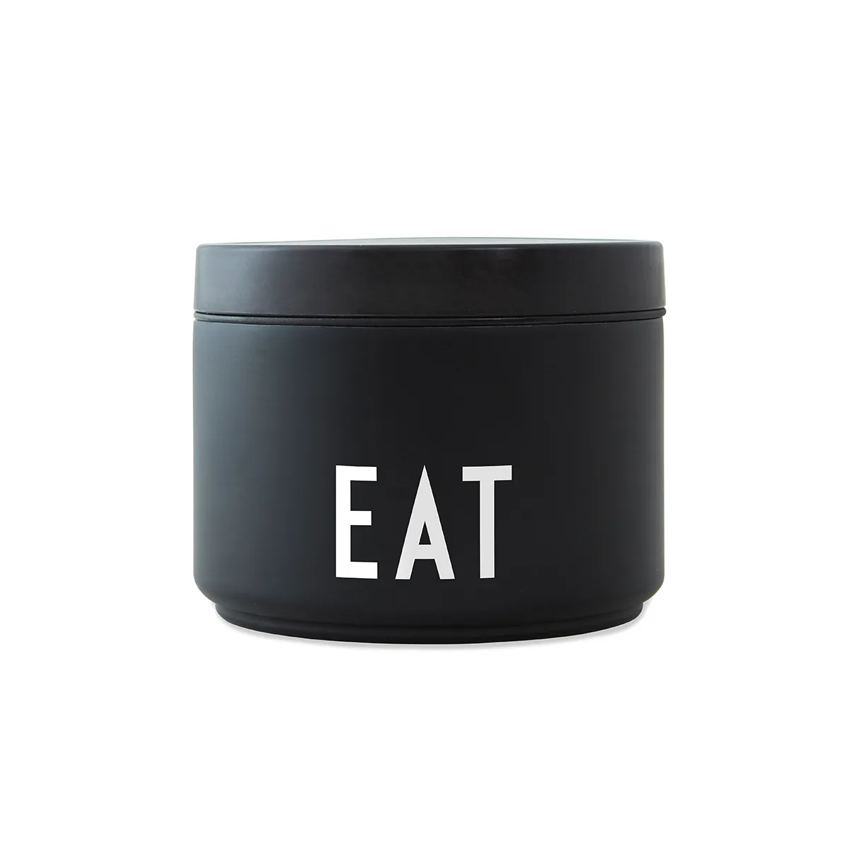 Caixa termo para comida Design Letters, pequena, preto e branco Design Letters