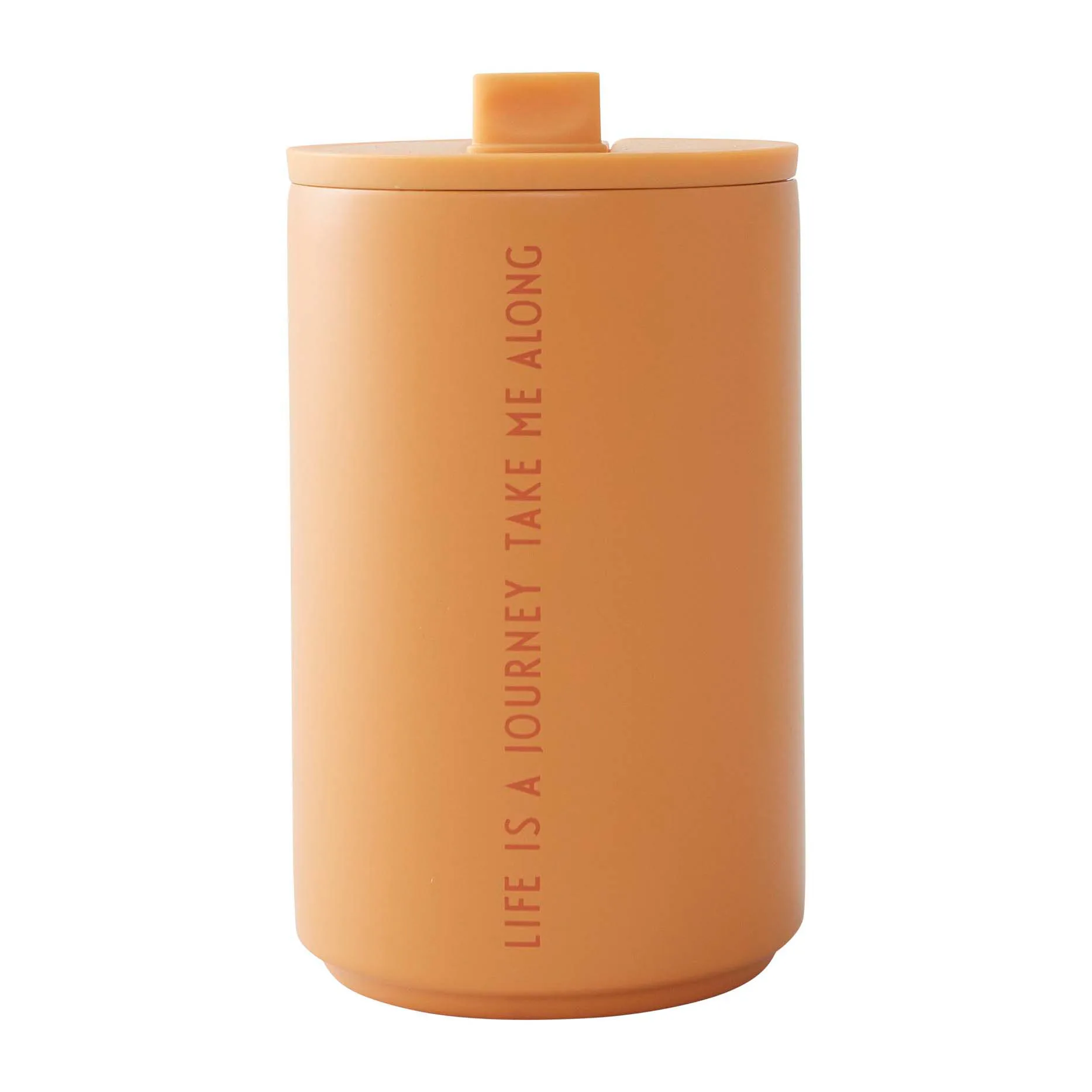 Caneca termo Design Letters, Life-orange Design Letters