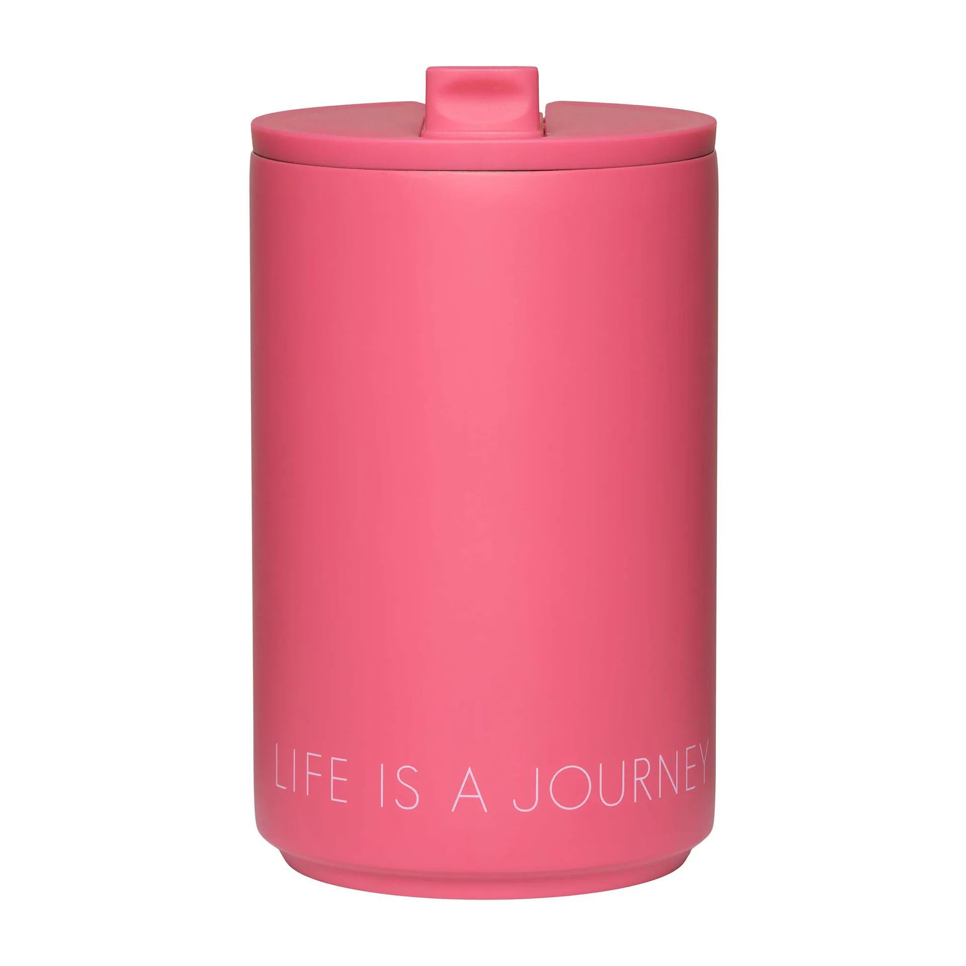 Caneca termo Design Letters, Rosa cereja Design Letters