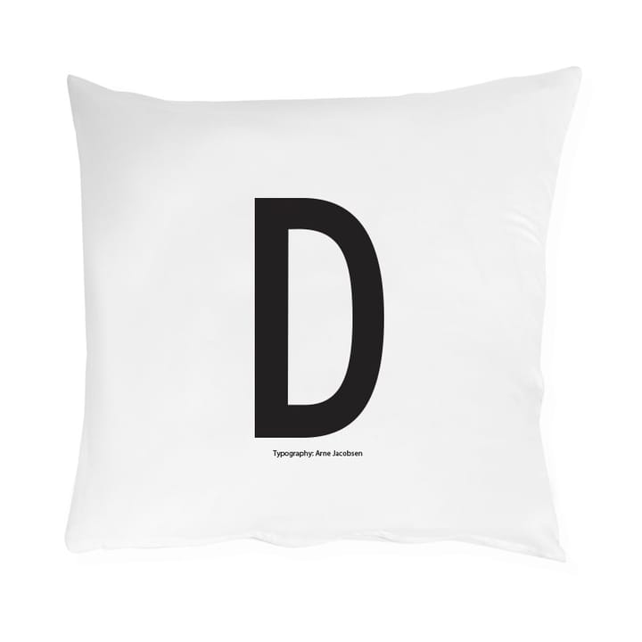 Capa de almofada Design Letters 60x50 cm - D - Design Letters