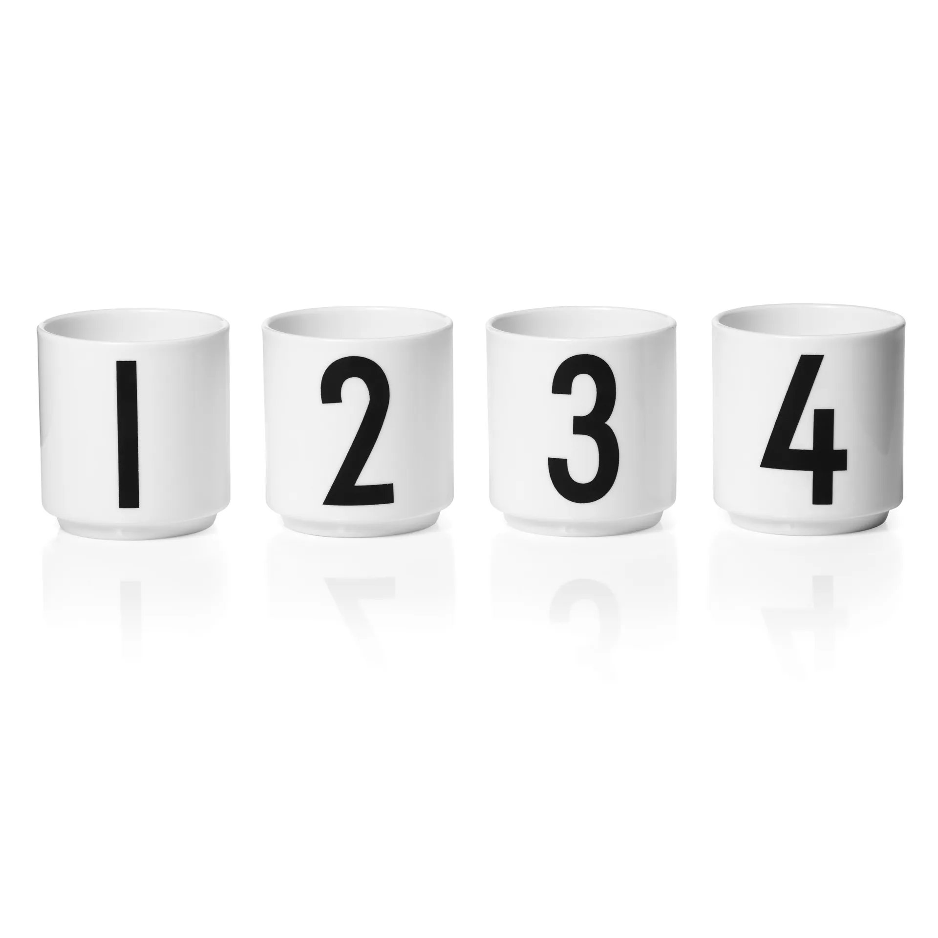 Chávena de expresso Design Letters, 4 un., Branco Design Letters