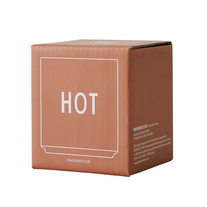Chávena favourite Design Letters 25 cl, Hot Design Letters