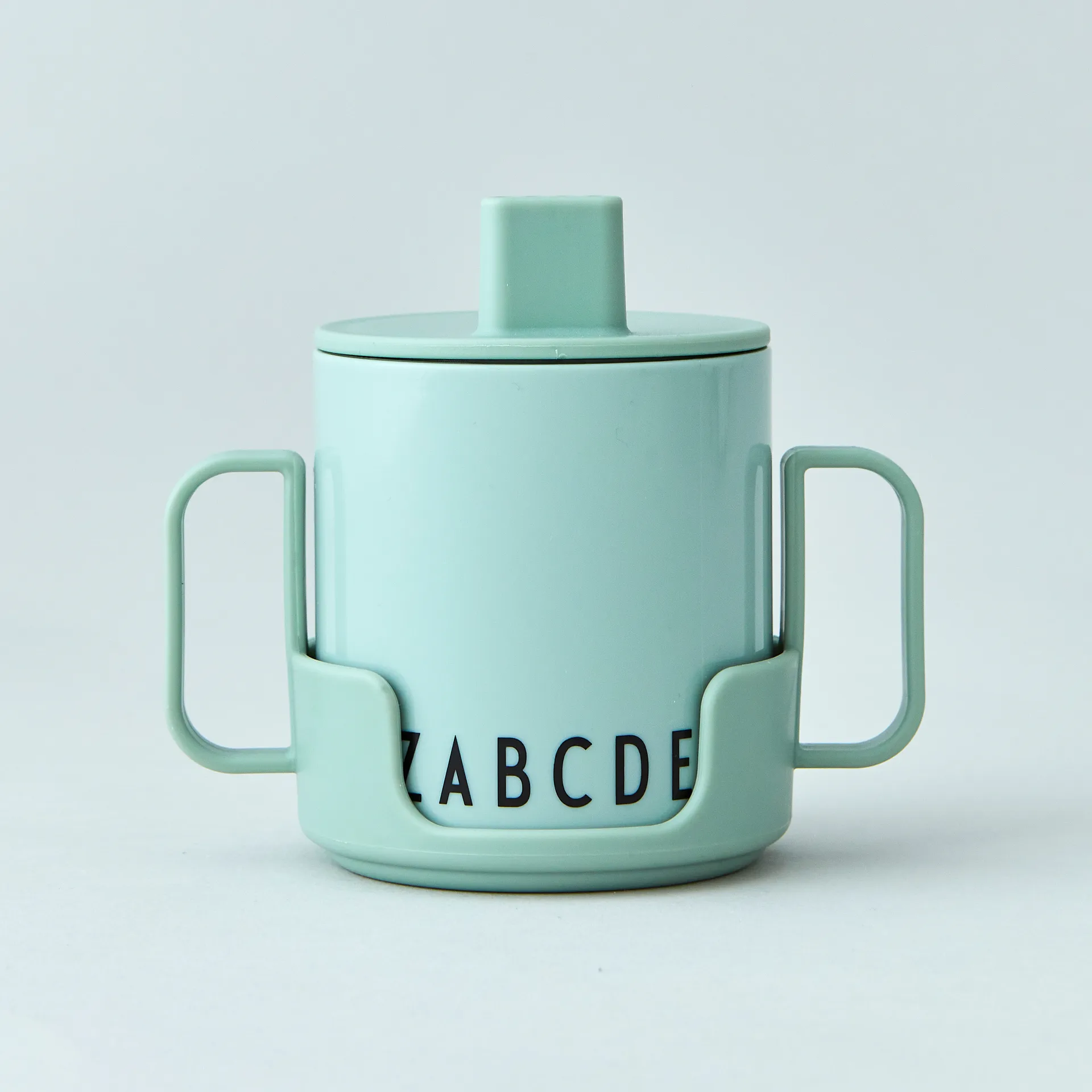 Chávena para crianças Eat & Learn, Verde Design Letters