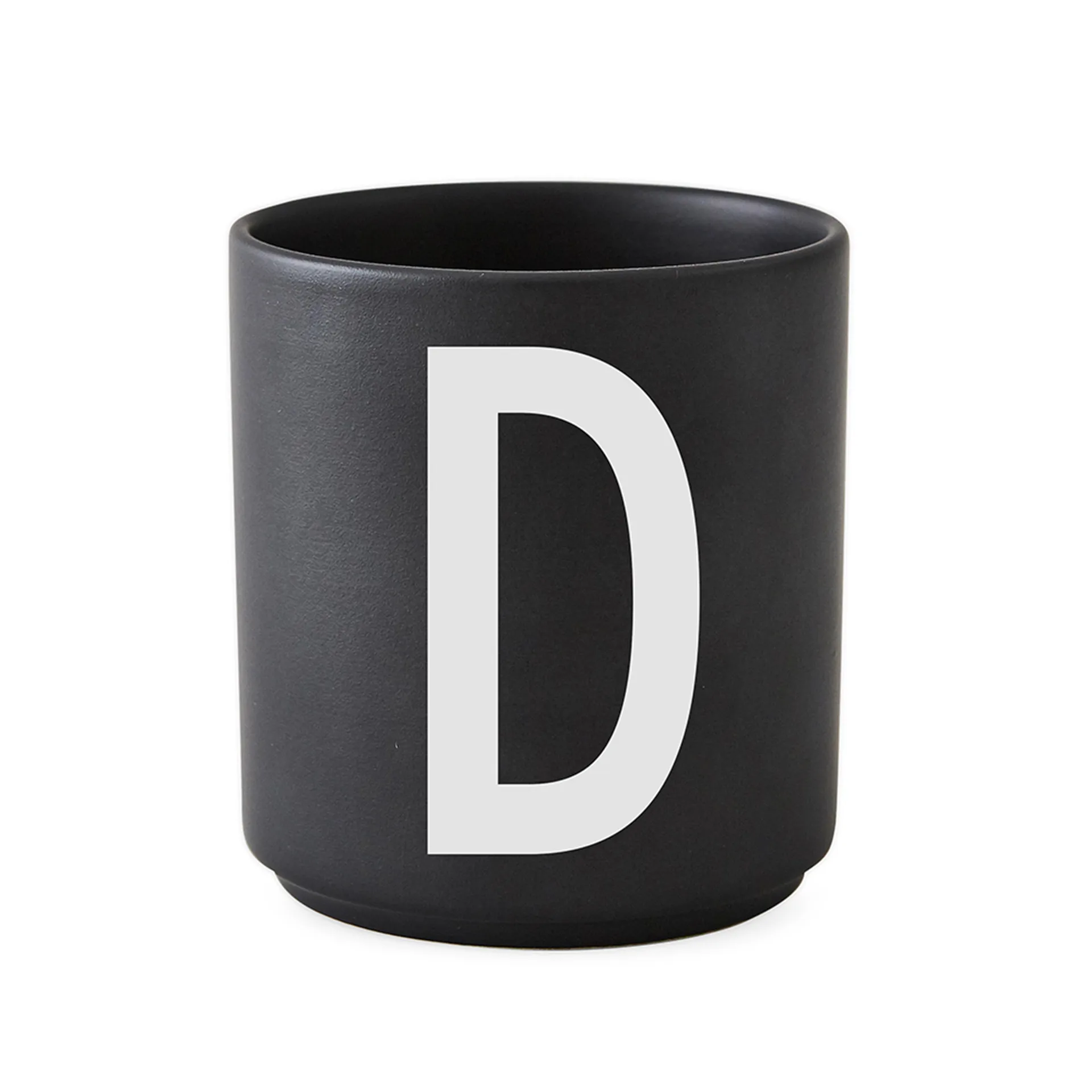 Chávena preta Design Letters , D Design Letters