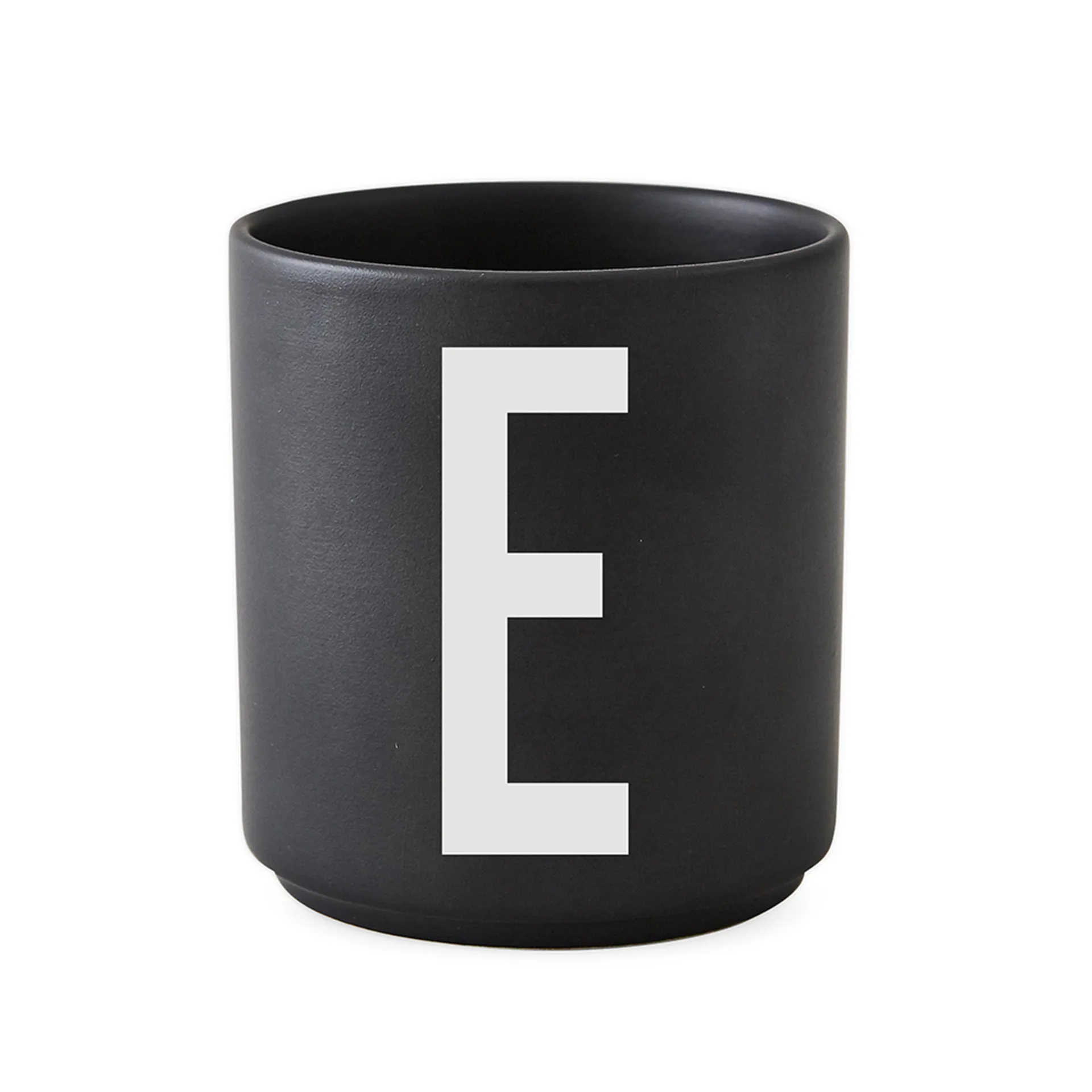 Chávena preta Design Letters , E Design Letters