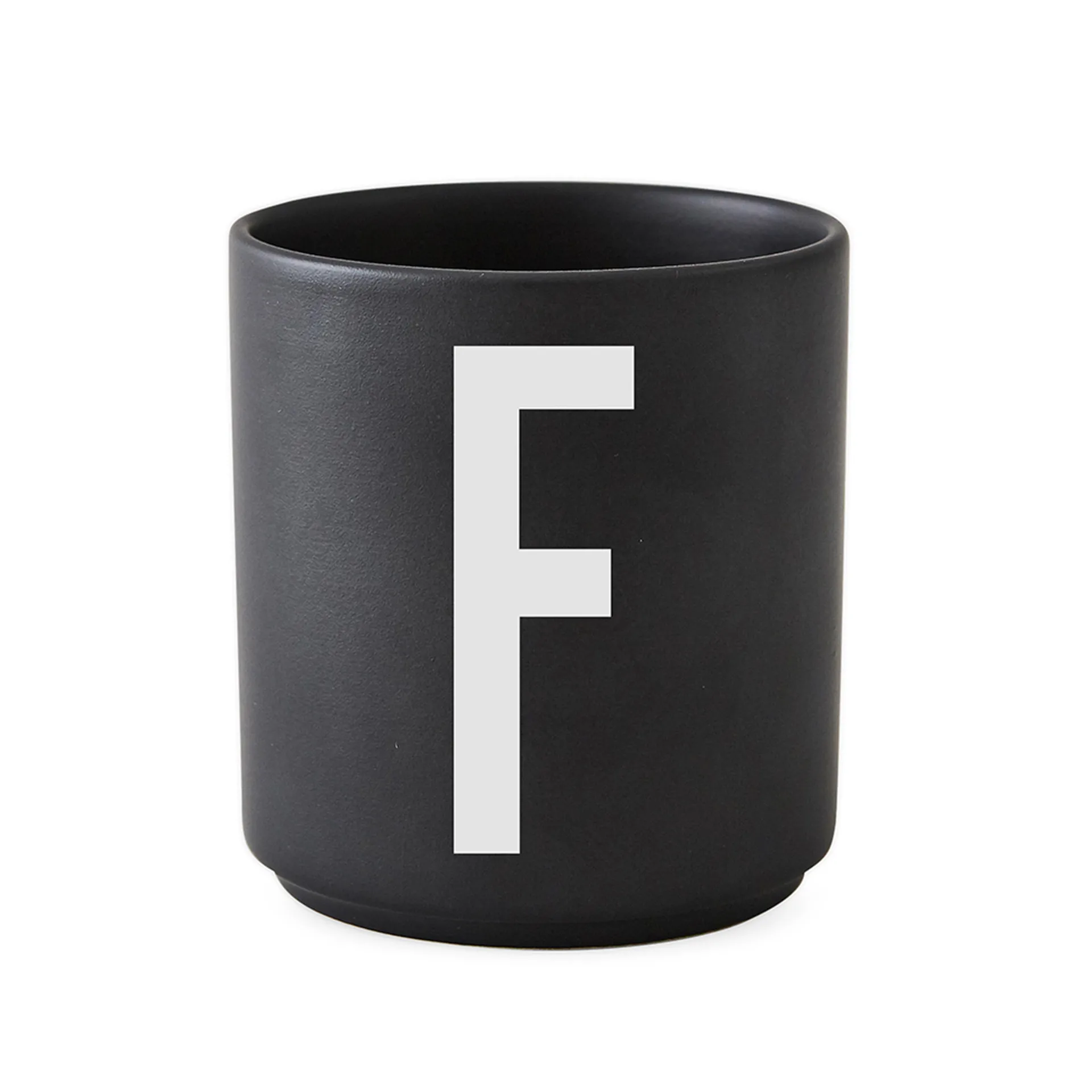 Chávena preta Design Letters , F Design Letters