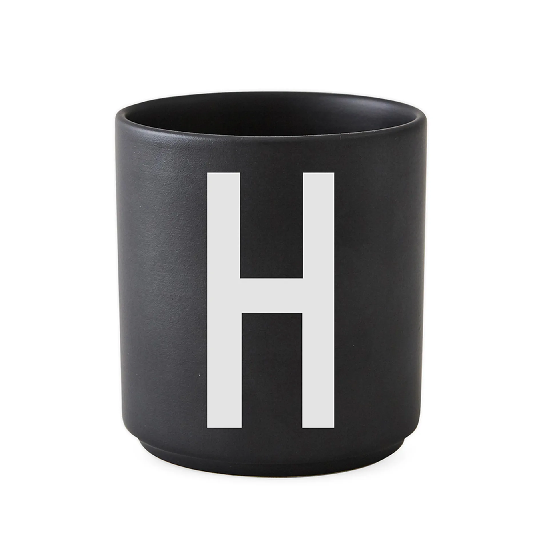 Chávena preta Design Letters , H Design Letters