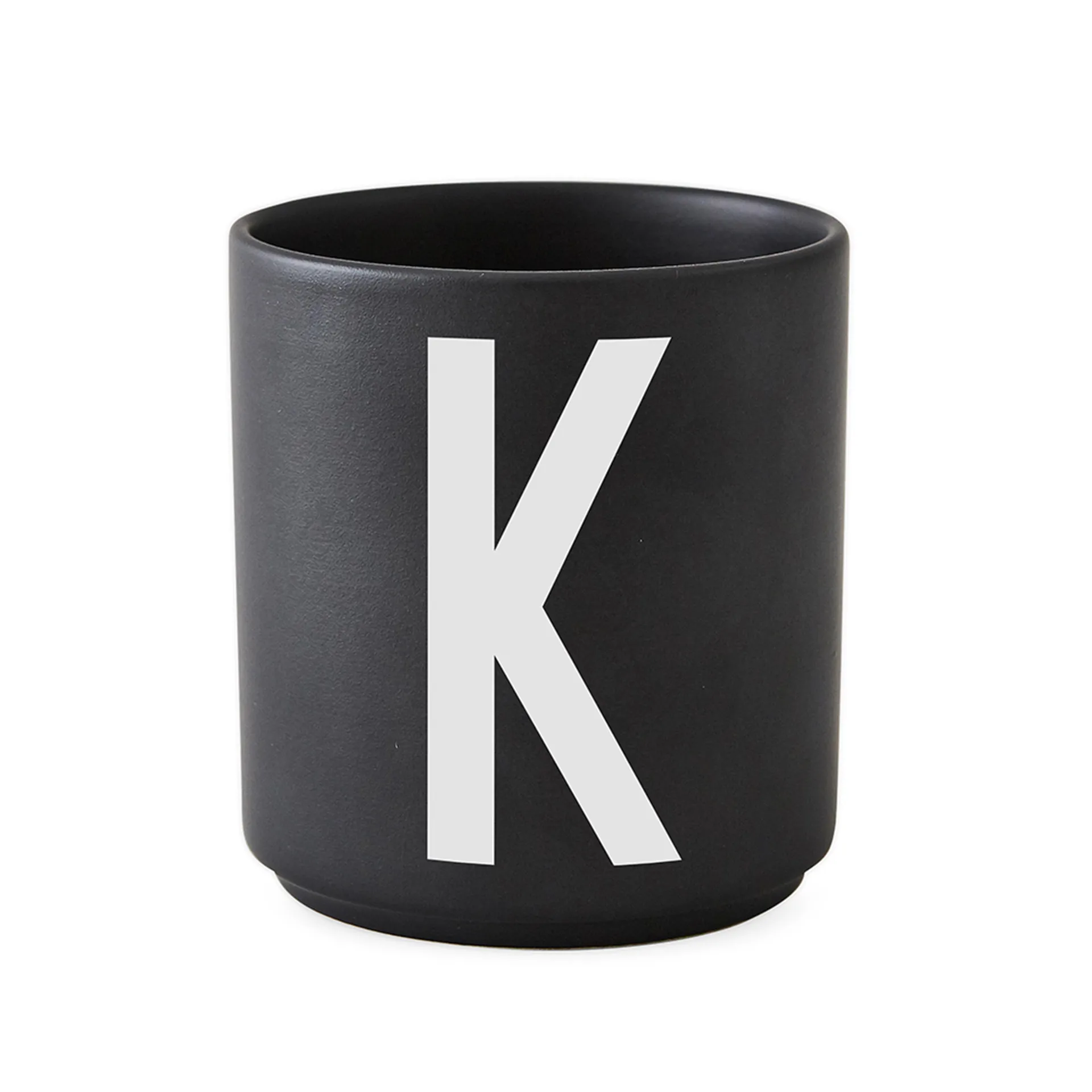 Chávena preta Design Letters , K Design Letters