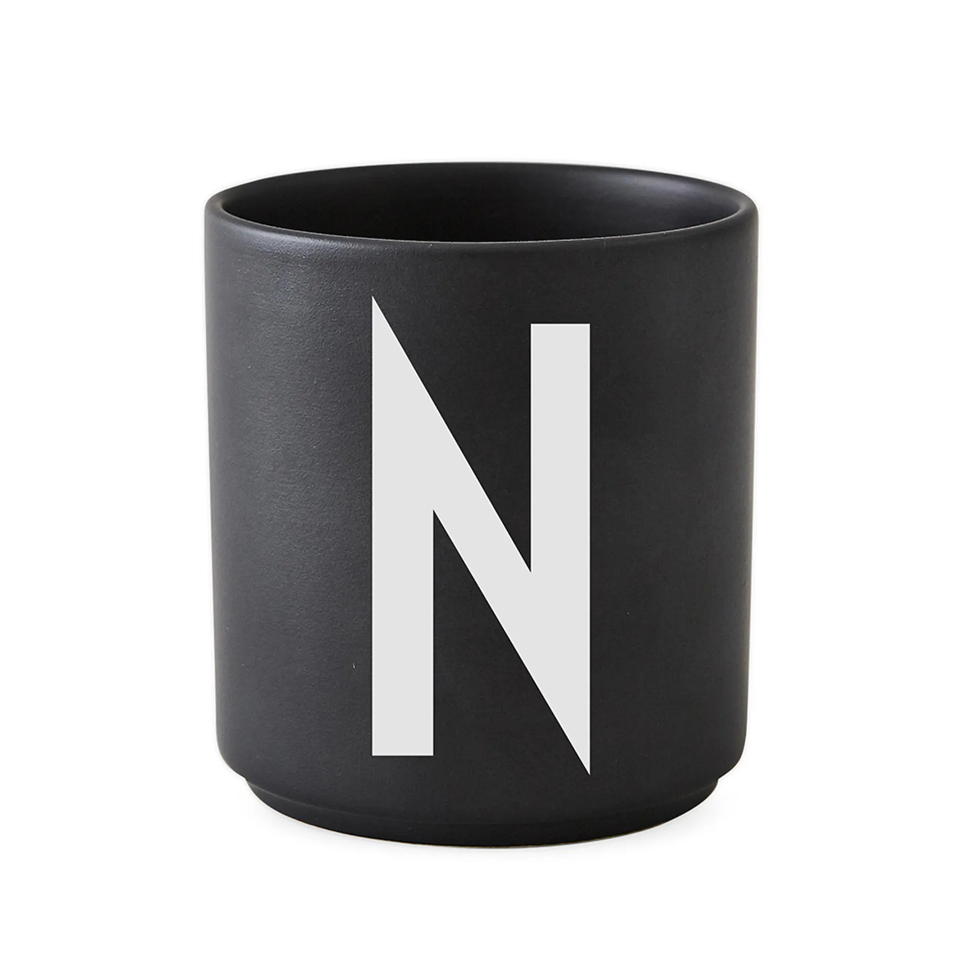 Chávena preta Design Letters , N Design Letters