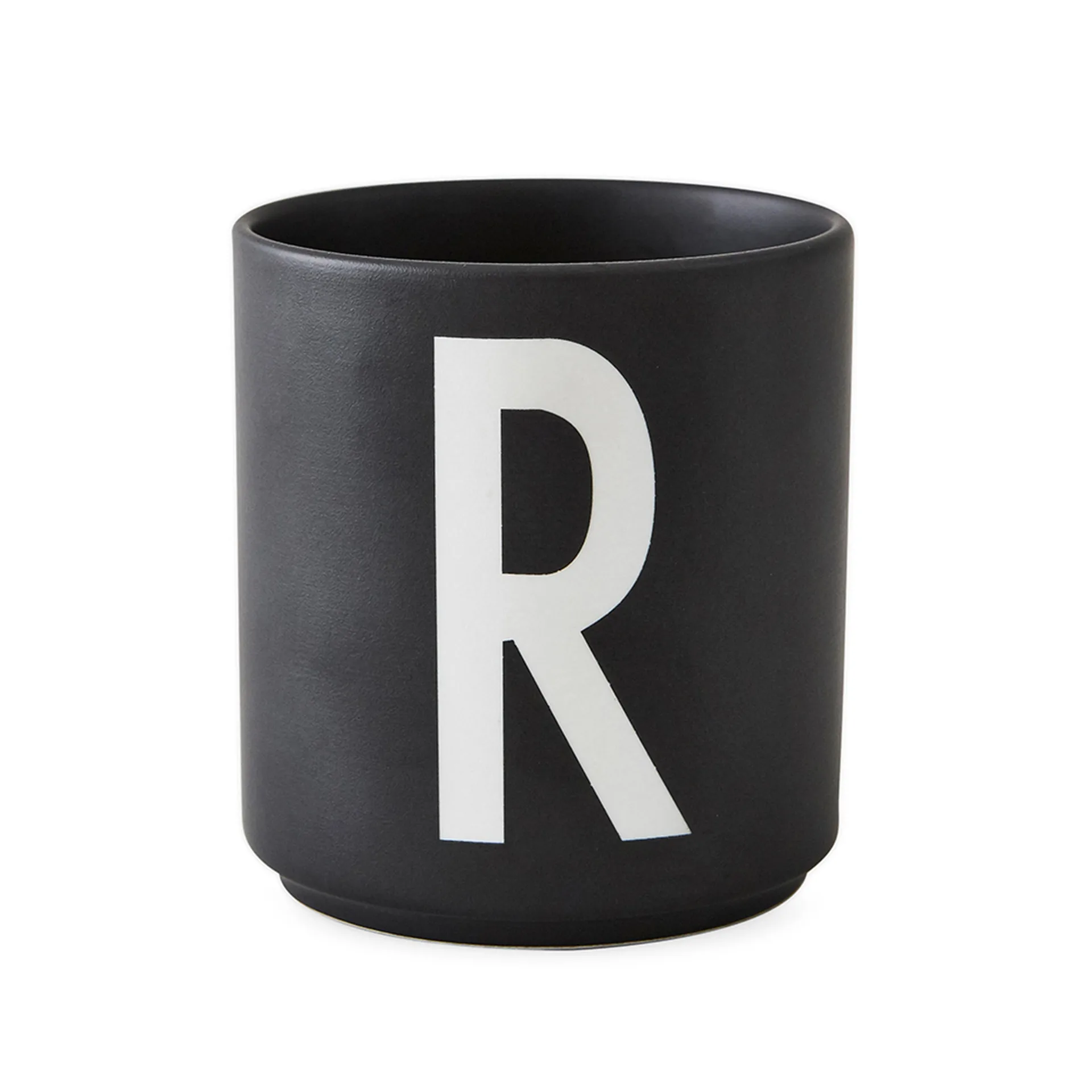 Chávena preta Design Letters , R Design Letters