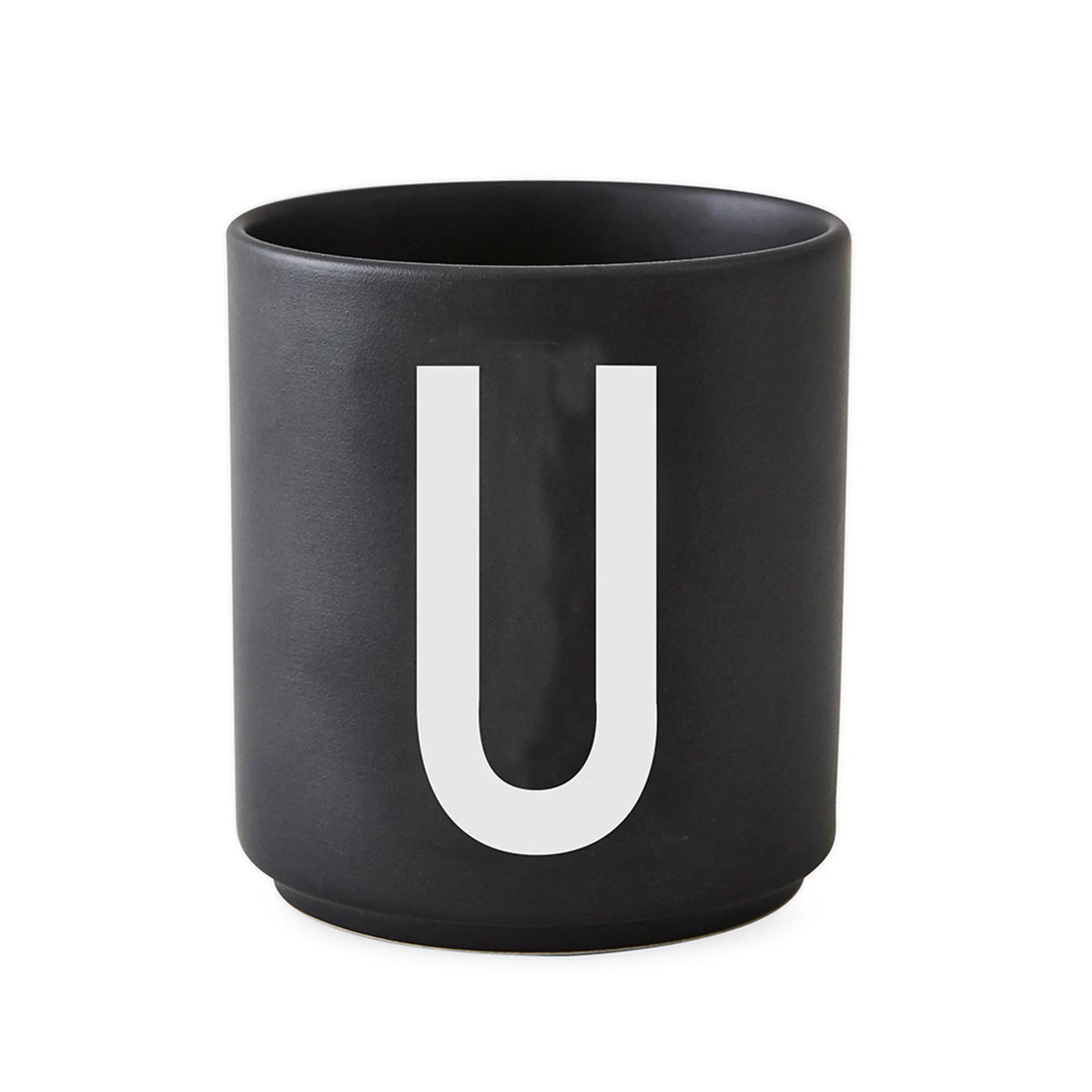 Chávena preta Design Letters , U Design Letters