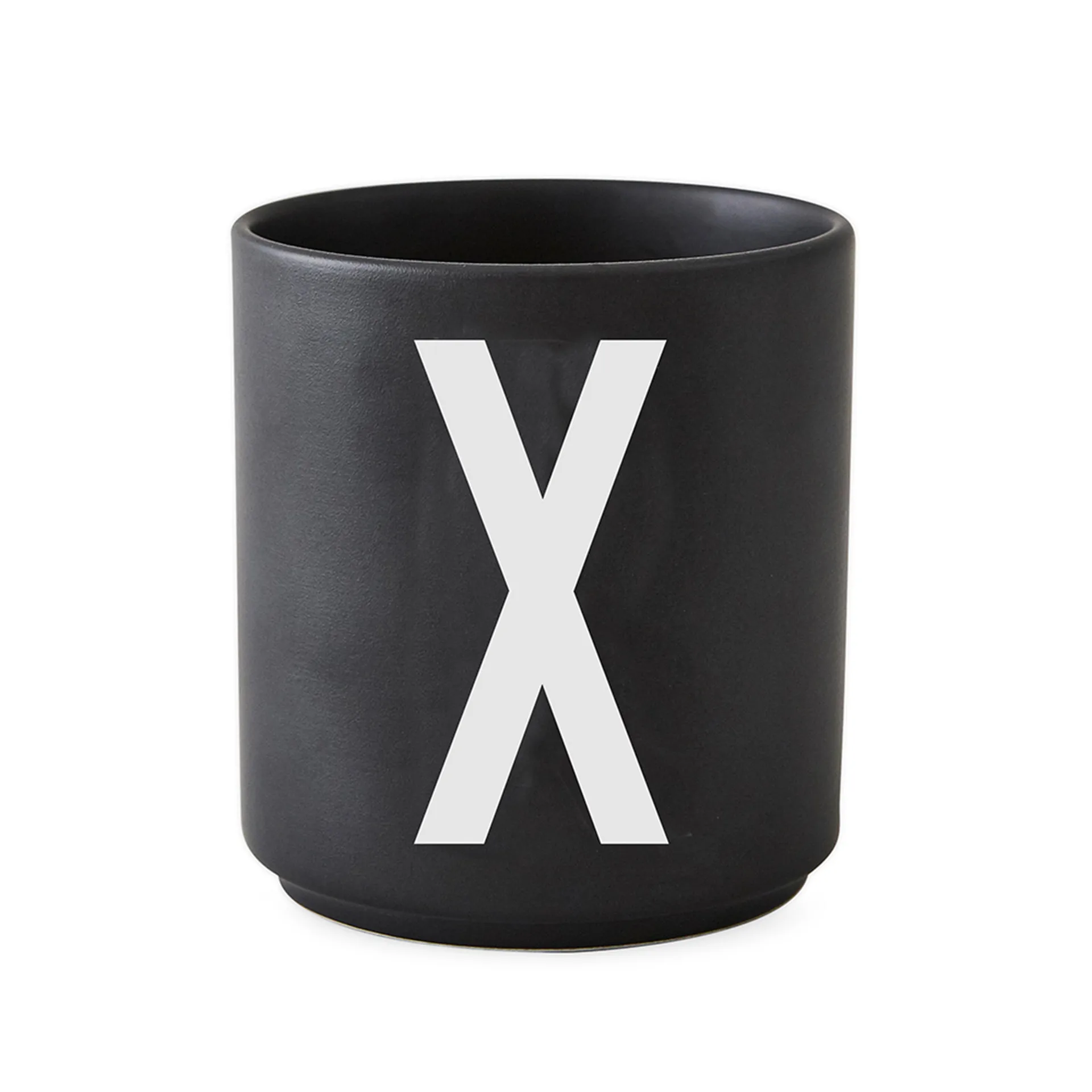 Chávena preta Design Letters , X Design Letters