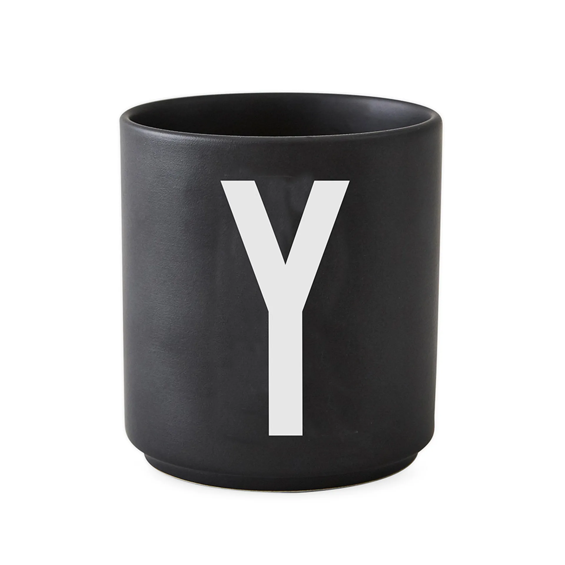 Chávena preta Design Letters , Y Design Letters