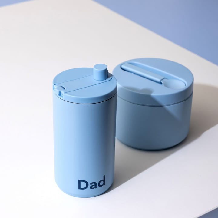 Design Letters caneca de viagem 35 cl, Dad-Luz azul claro Design Letters