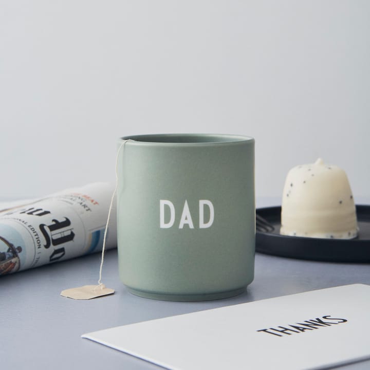 Design Letters caneca favorita 25 cl, Dad/Love-green Design Letters