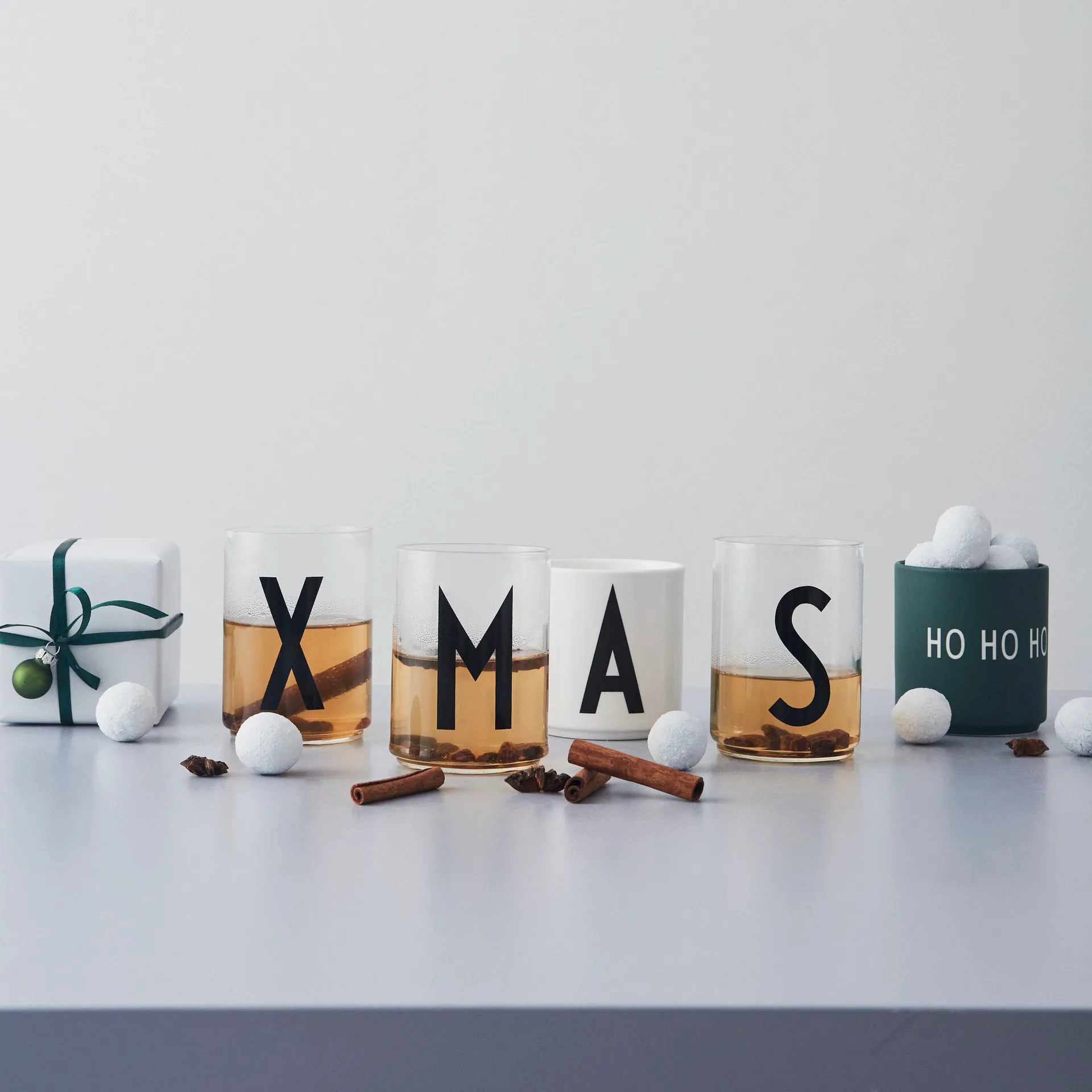 Design Letters caneca favorita 25 cl, Ho ho ho-dark green Design Letters