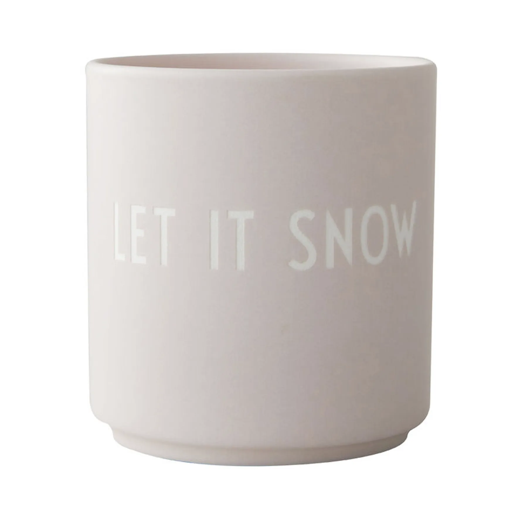 Design Letters caneca favorita 25 cl, Let it snow-pastel beige Design Letters